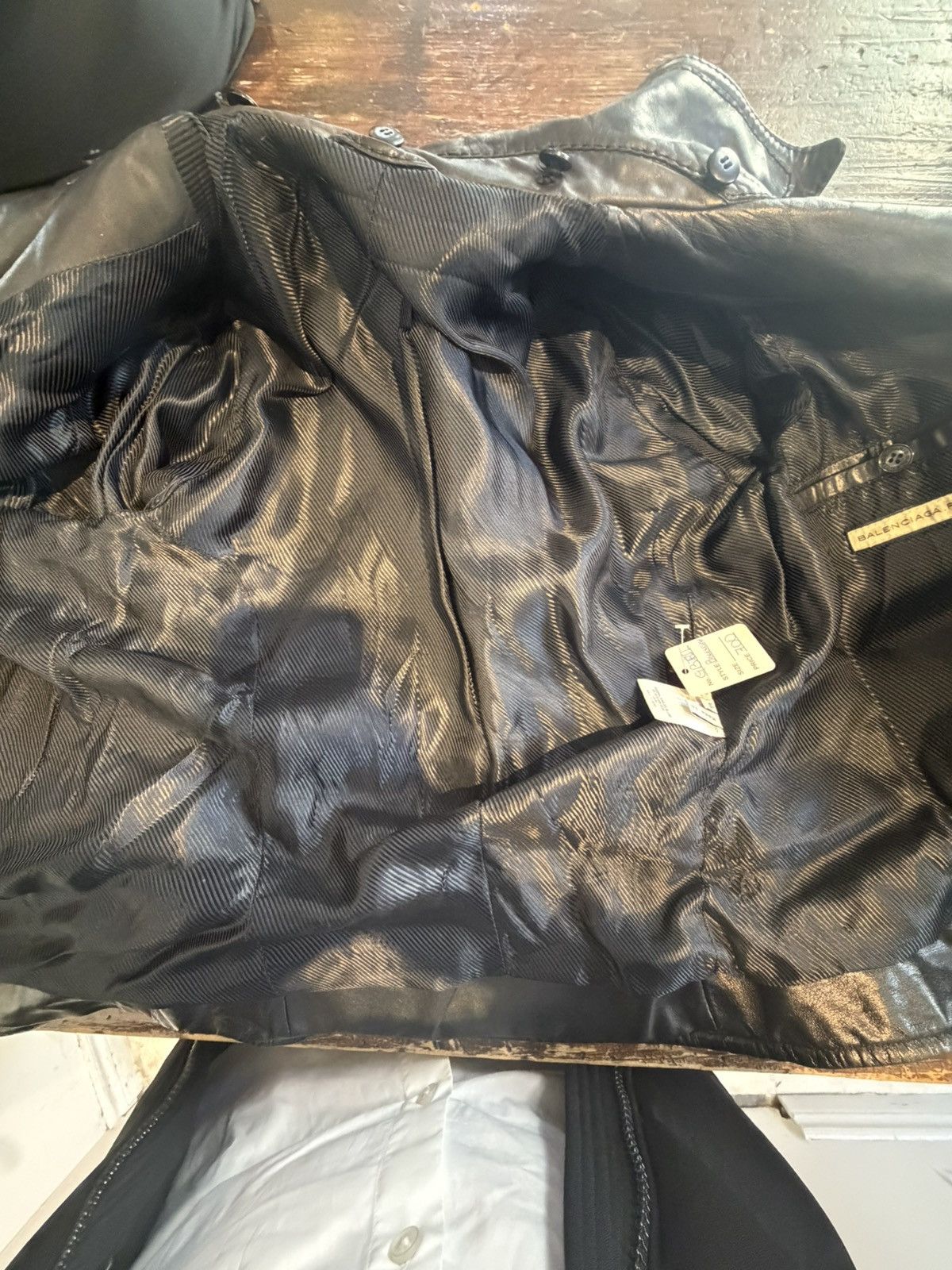 Balenciaga Balenciaga Paris Leather Moto Jacket –🖤🏍️ Size L / US 10 / IT 46 - 11 Thumbnail