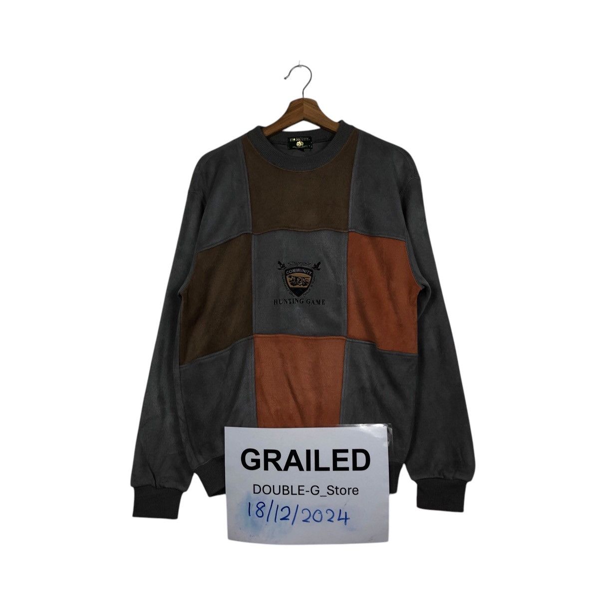 Japanese Brand × Vintage 📌Vintage Sweatshirt Community Hunting Game Embroidery Size US M / EU 48-50 / 2 - 1 Thumbnail