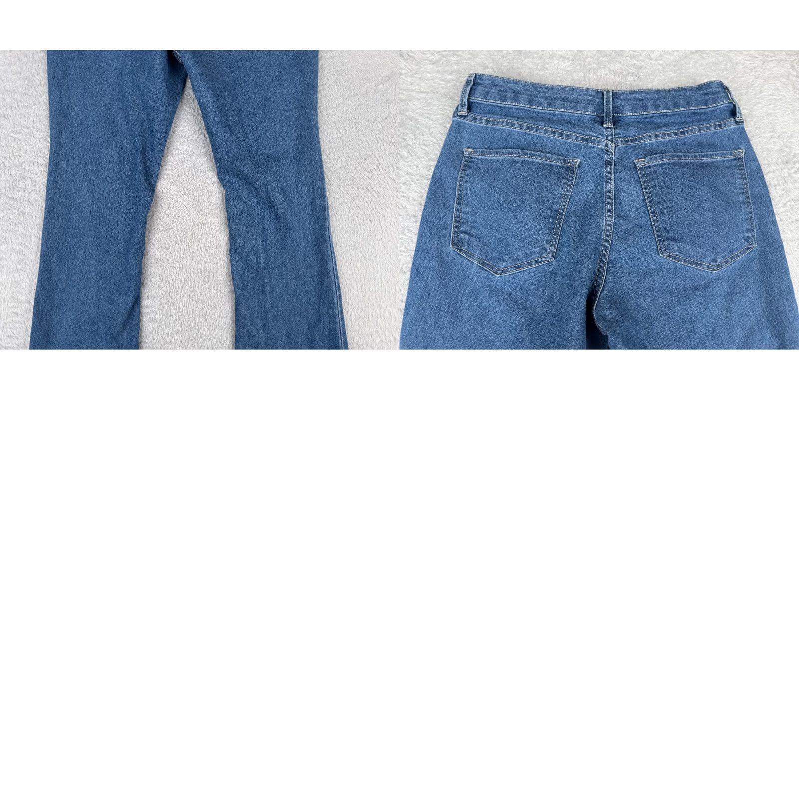 Vintage No Boundaries Jeans Women Flared Denim 30x30 Blue Mid Rise Cotton Blend Regular 5-Pocket Design Jeans Mens? Wait. Size 32" / US 10 / IT 46 - 10 Thumbnail