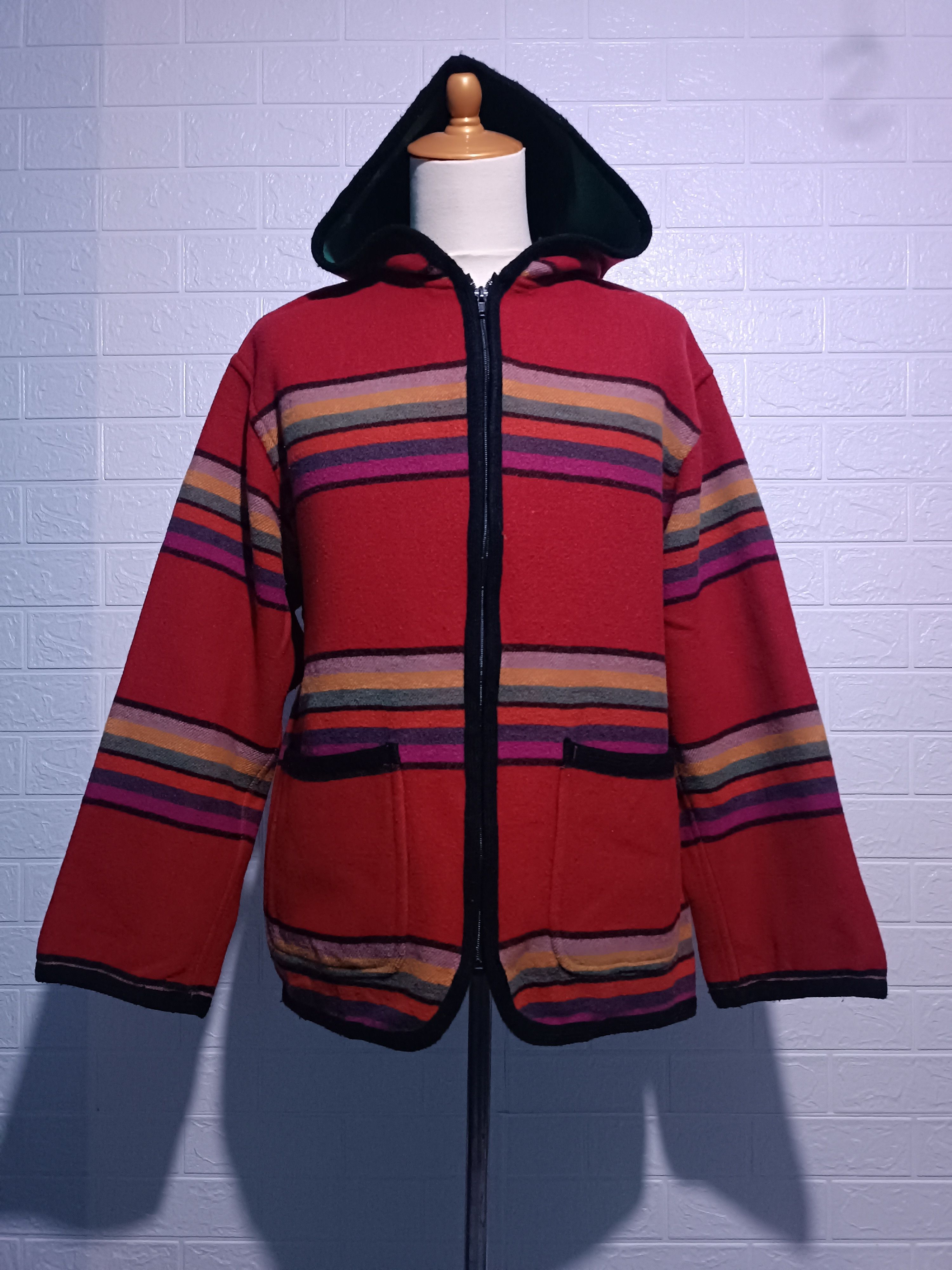 Japanese Brand Vintage Limited Collection Blanket Coat Wool Hoodie Jacket Size US L / EU 52-54 / 3 - 1 Thumbnail