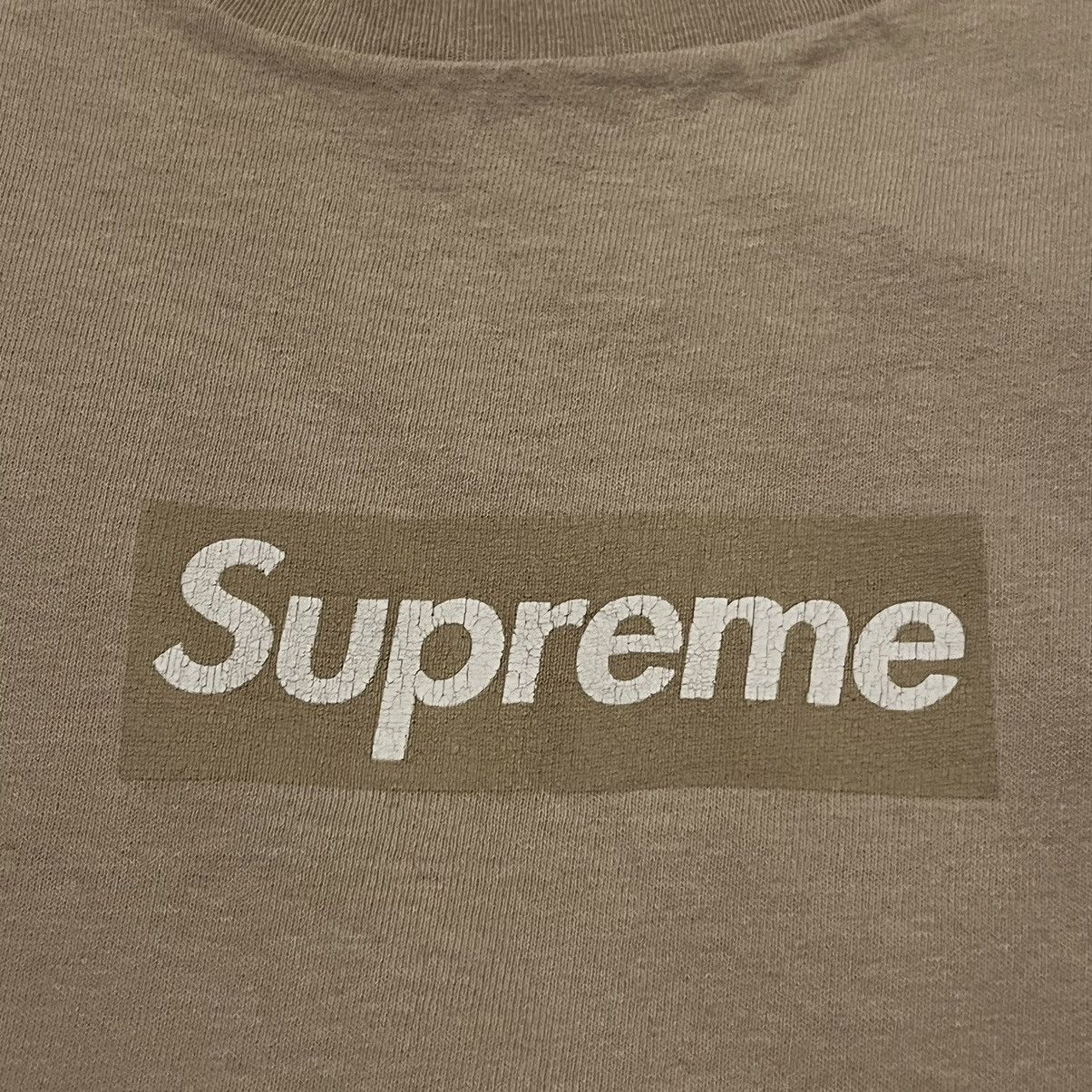 Supreme Supreme Tan Bogo Tan Box logo tee Sand bogo tonal 2003 tee Size US XL / EU 56 / 4 - 8 Thumbnail