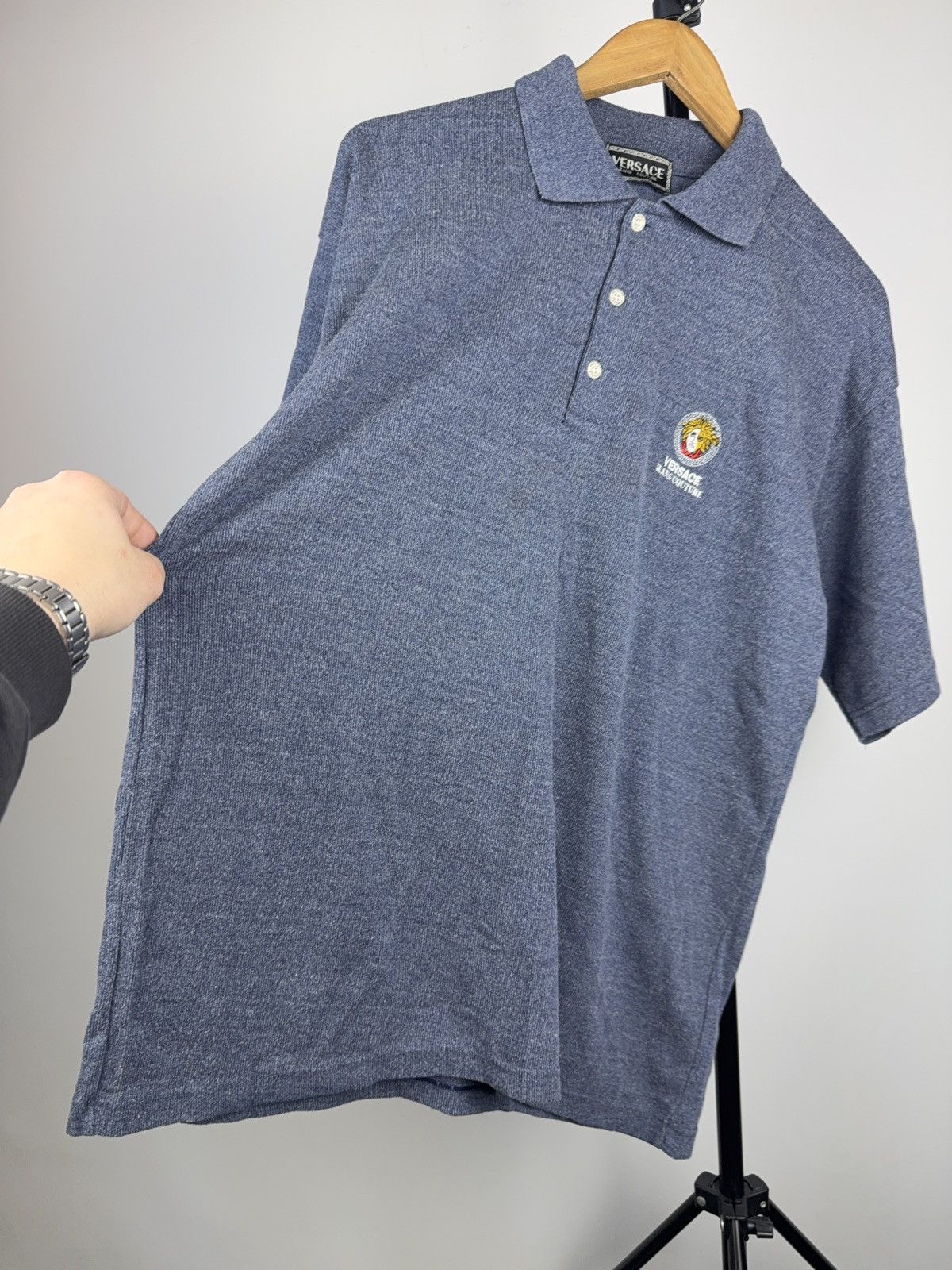 Versace Jeans Couture Retro Versace Jeans Couture Medusa Logo Polo Shirt Blue XL Size US L / EU 52-54 / 3 - 8 Thumbnail