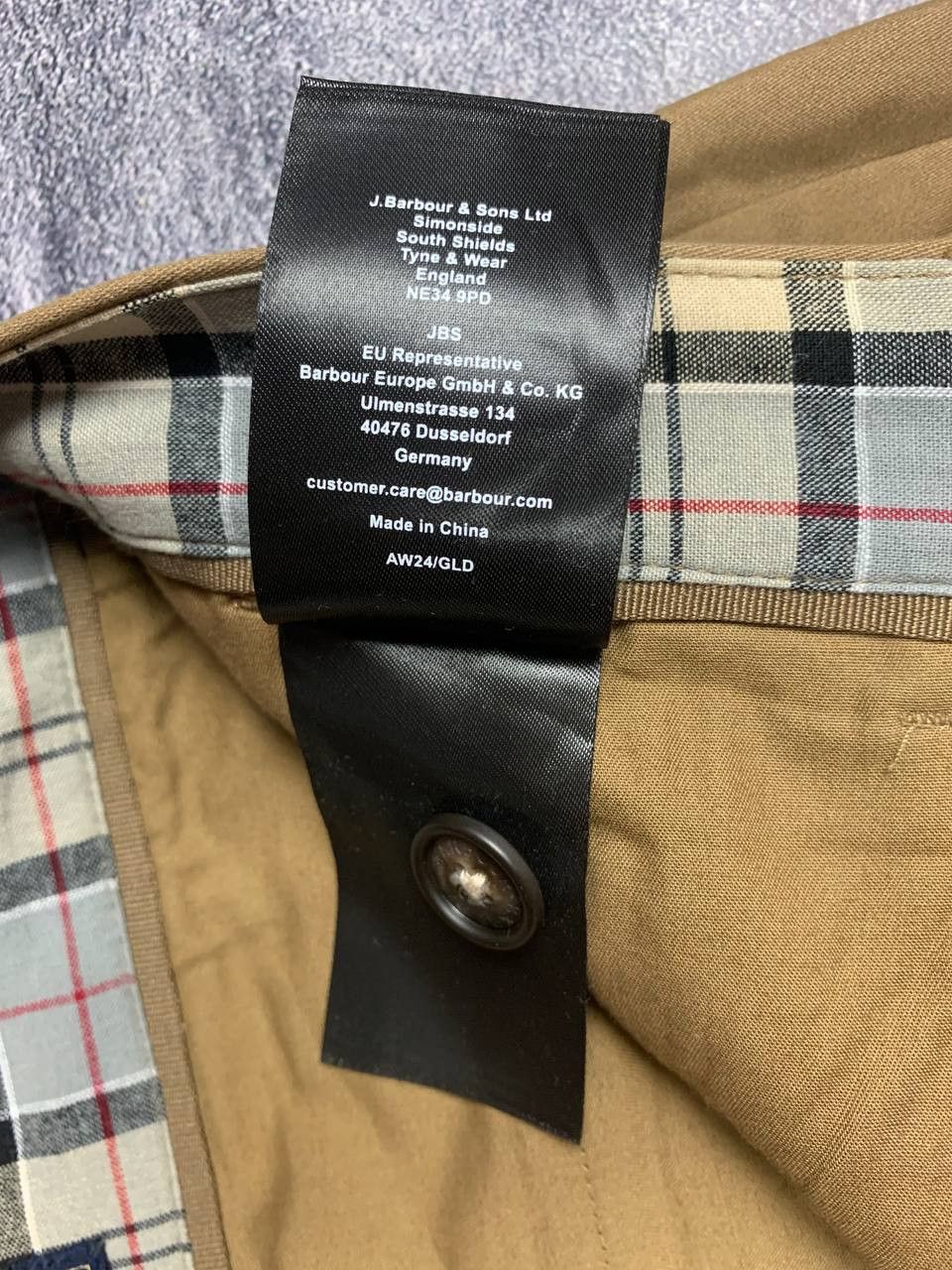 Barbour Barbour Men’s Cotton Trousers Pants Size 32R Brown Size US 32 / EU 48 - 9 Thumbnail