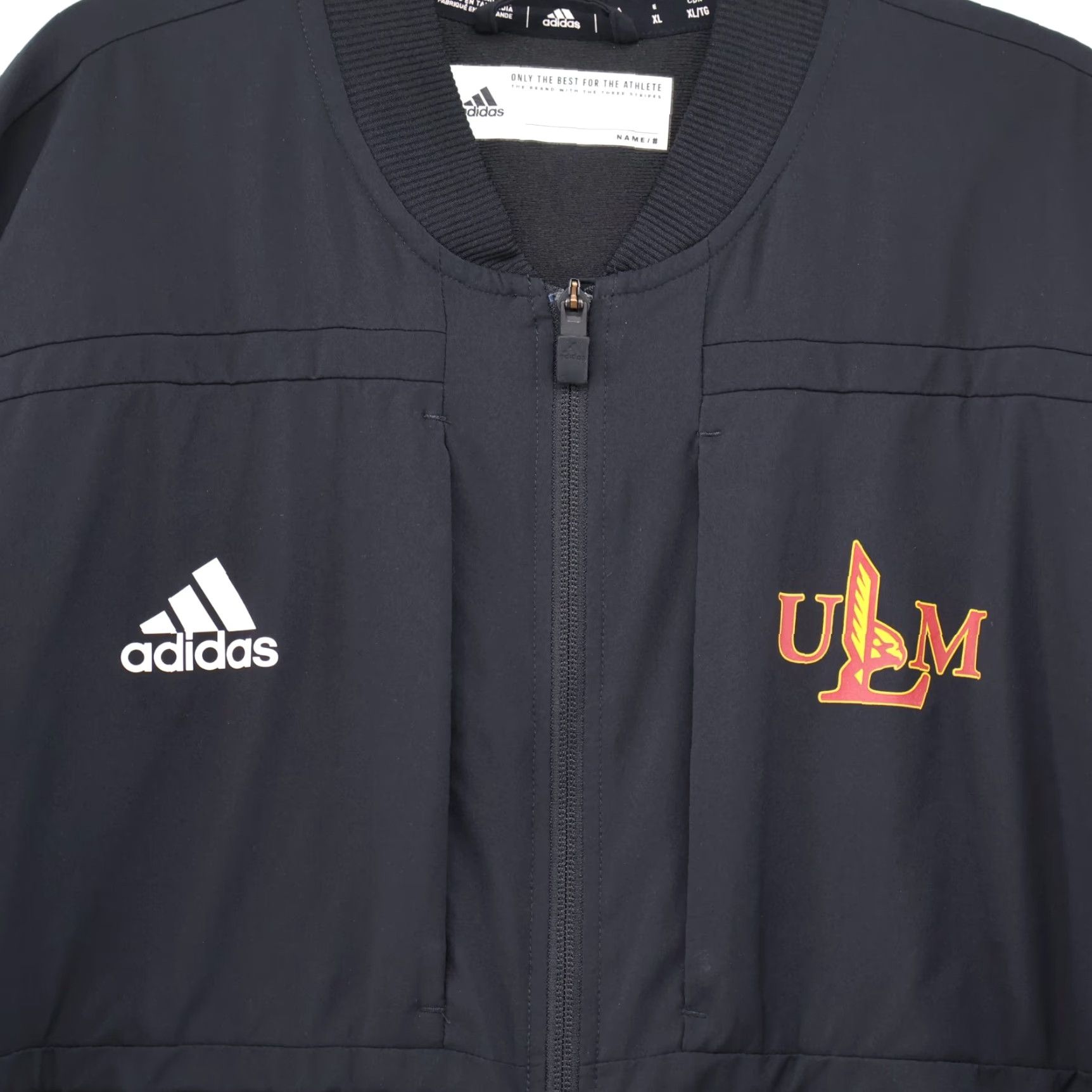 Adidas Adidas ULA Warhawks Football Jacket Mens XL Black Zip Aeroready Lined Size US XL / EU 56 / 4 - 2 Thumbnail