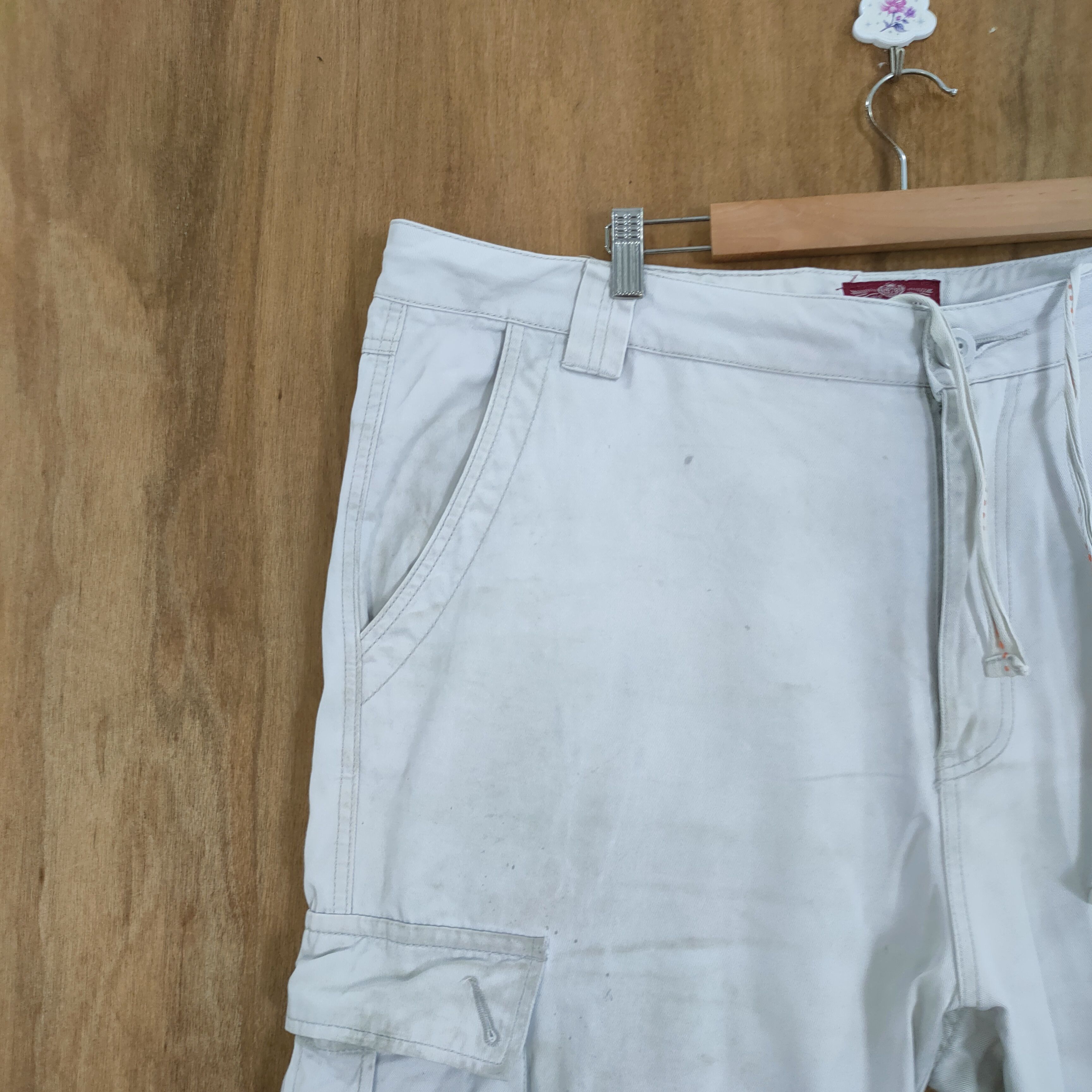 Japanese Brand VINTAGE JAPANESE RUSTY WHITE 9POCKET CARGO PANTS Size US 42 / EU 58 - 6 Thumbnail