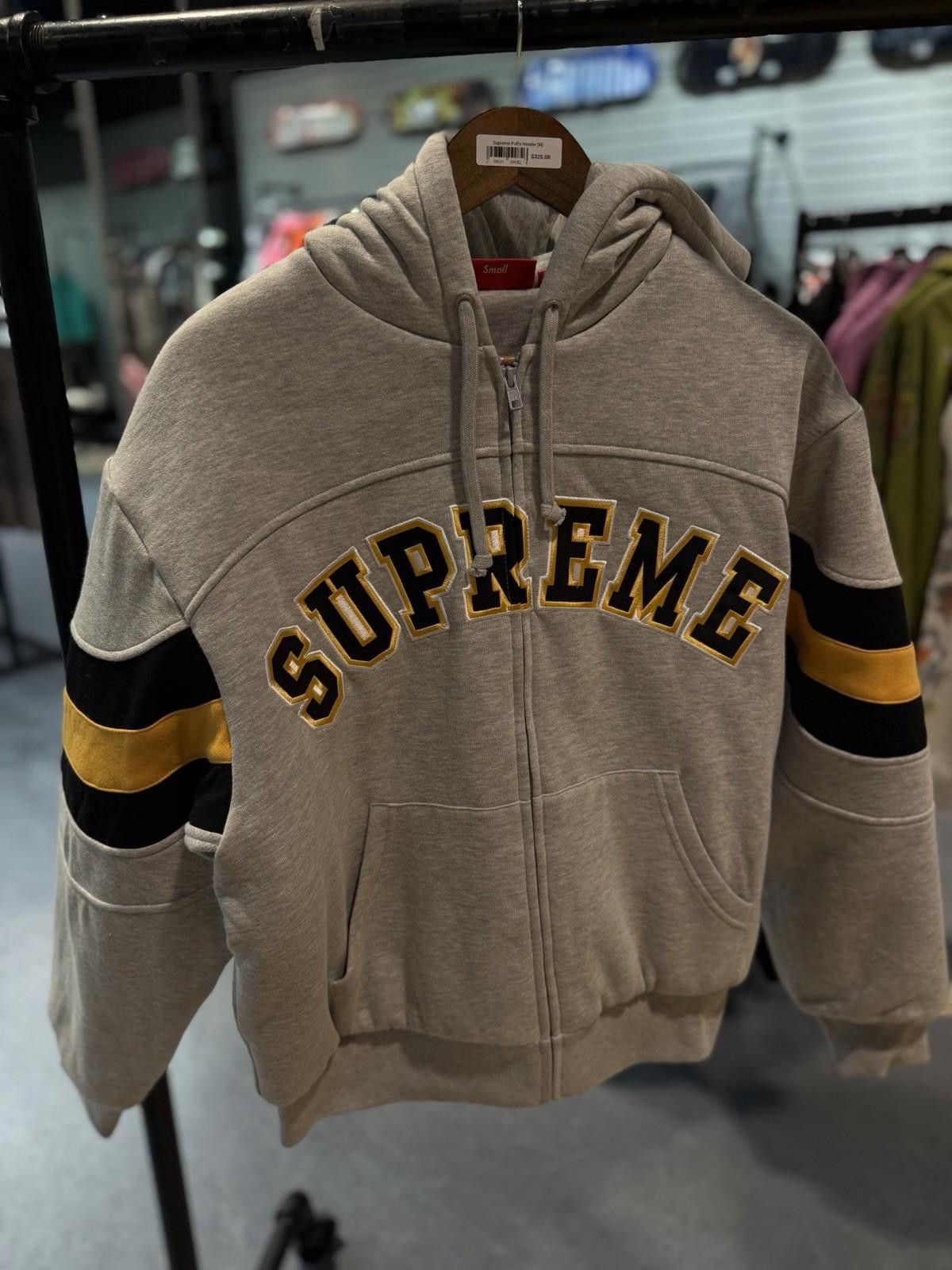 Supreme Supreme Filled Zip Up Hooded Sweatshirt Grey Size Small Size US S / EU 44-46 / 1 - 4 Thumbnail