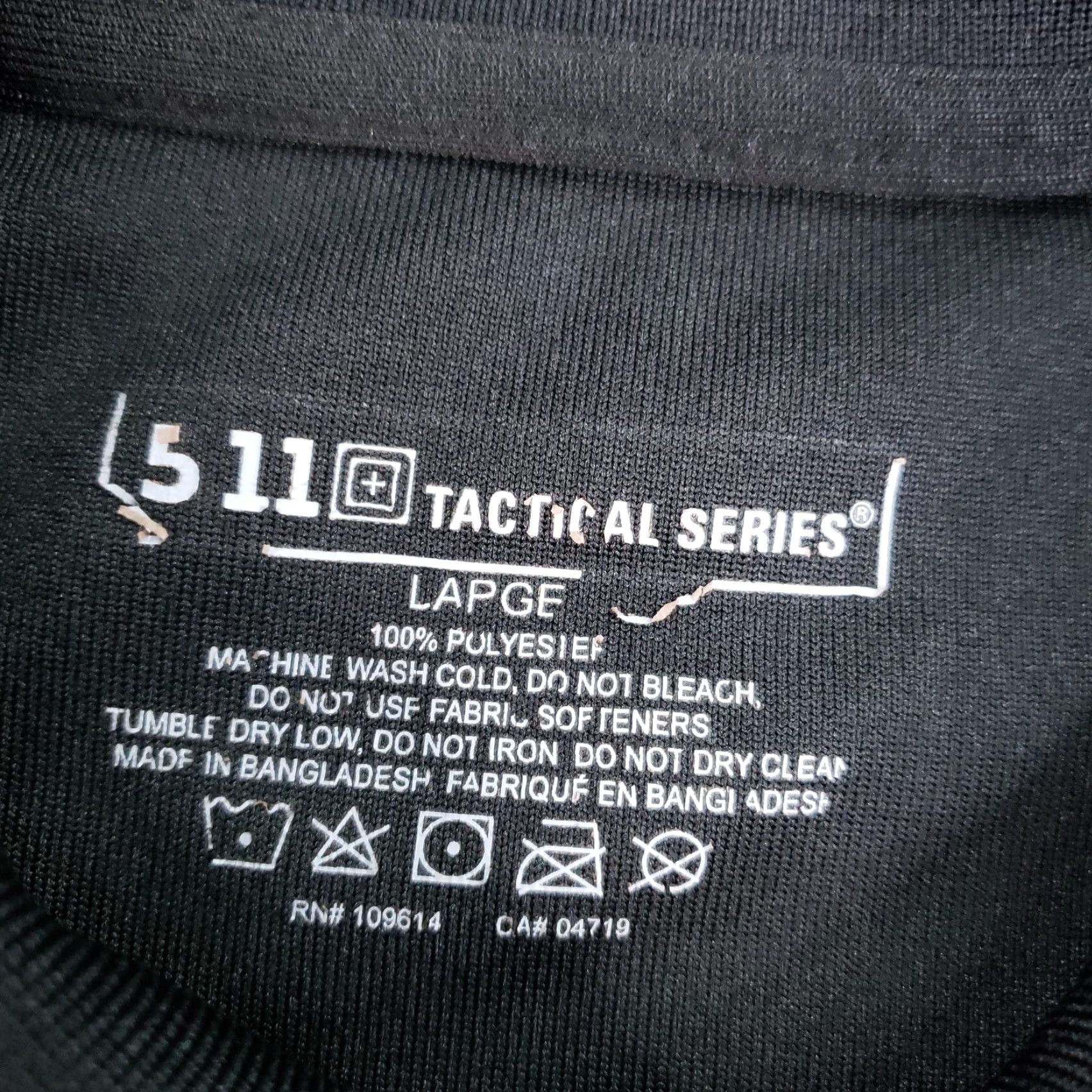 Vintage 5.11 Tactical Polo Shirt Mens L Black Short Sleeve Polo Breathable Moisture Wicking Quick Dry Pen Pocket Military Golf Security Casual Shirt Mens Size US L / EU 52-54 / 3 - 5 Thumbnail