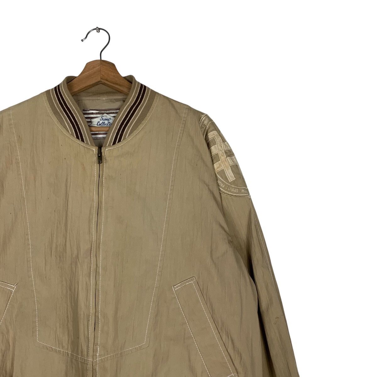 Japanese Brand SCOOP COLLECTION Brown Bomber Jacket #1318-C59 Size US M / EU 48-50 / 2 - 5 Thumbnail