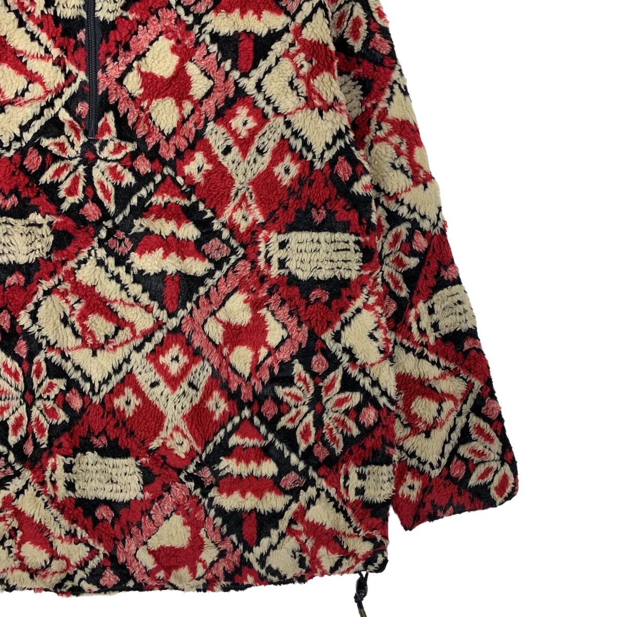 Vintage EMS Motif Design Fullprint Half Zip Pullover Fleece #0002-C1 Size M / US 6-8 / IT 42-44 - 5 Thumbnail