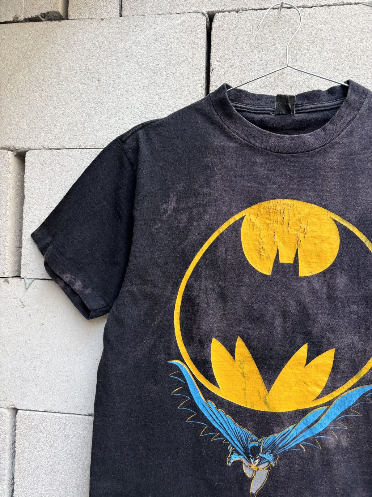 Vintage Thrashed Faded BATMAN 80s T Shirt Distressed ERD Grunge Size US M / EU 48-50 / 2 - 3 Thumbnail