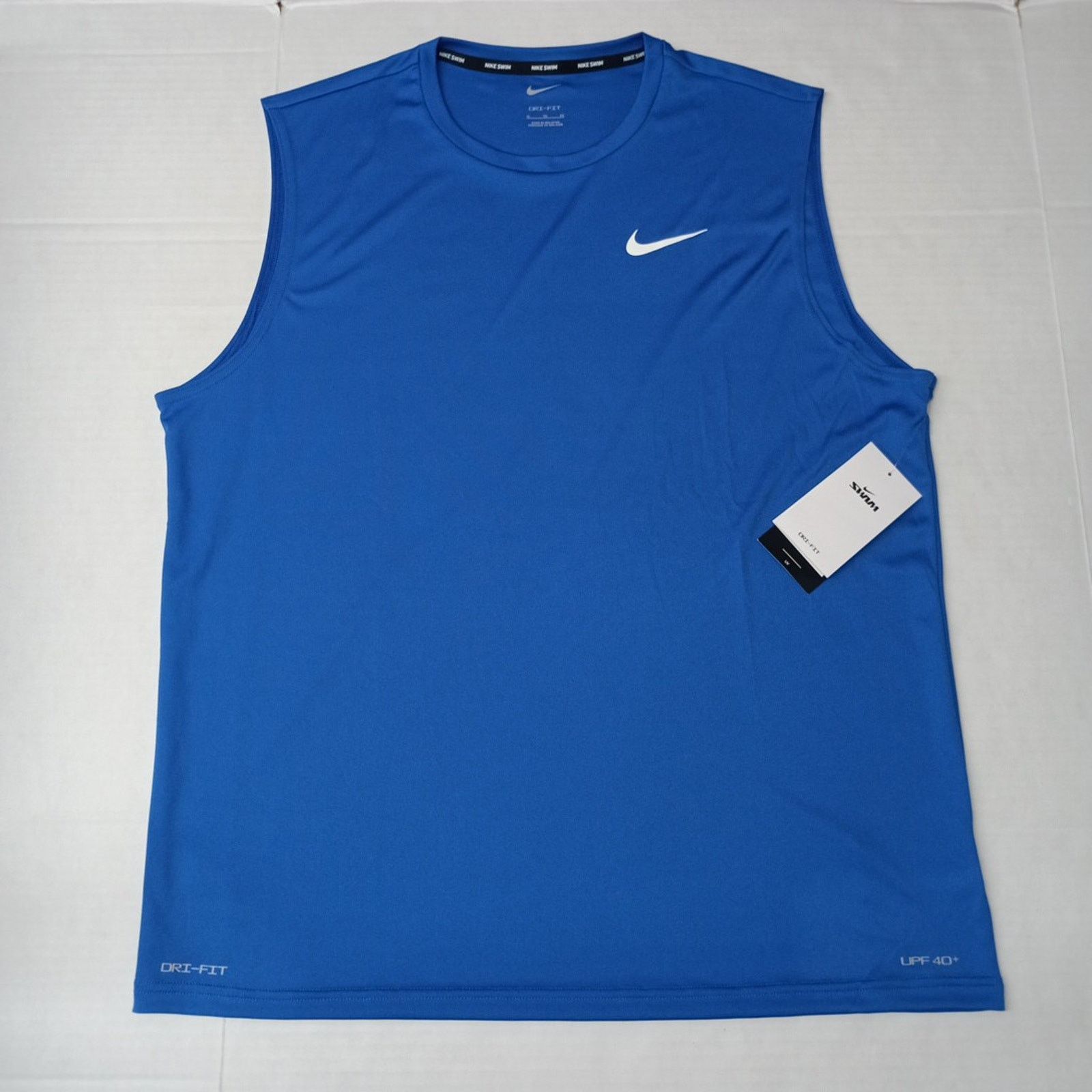 Nike Nike DRI-FIT Swim Sleeveless Top Blue Men’s Size XL XLarge Size US XL / EU 56 / 4 - 1 Thumbnail