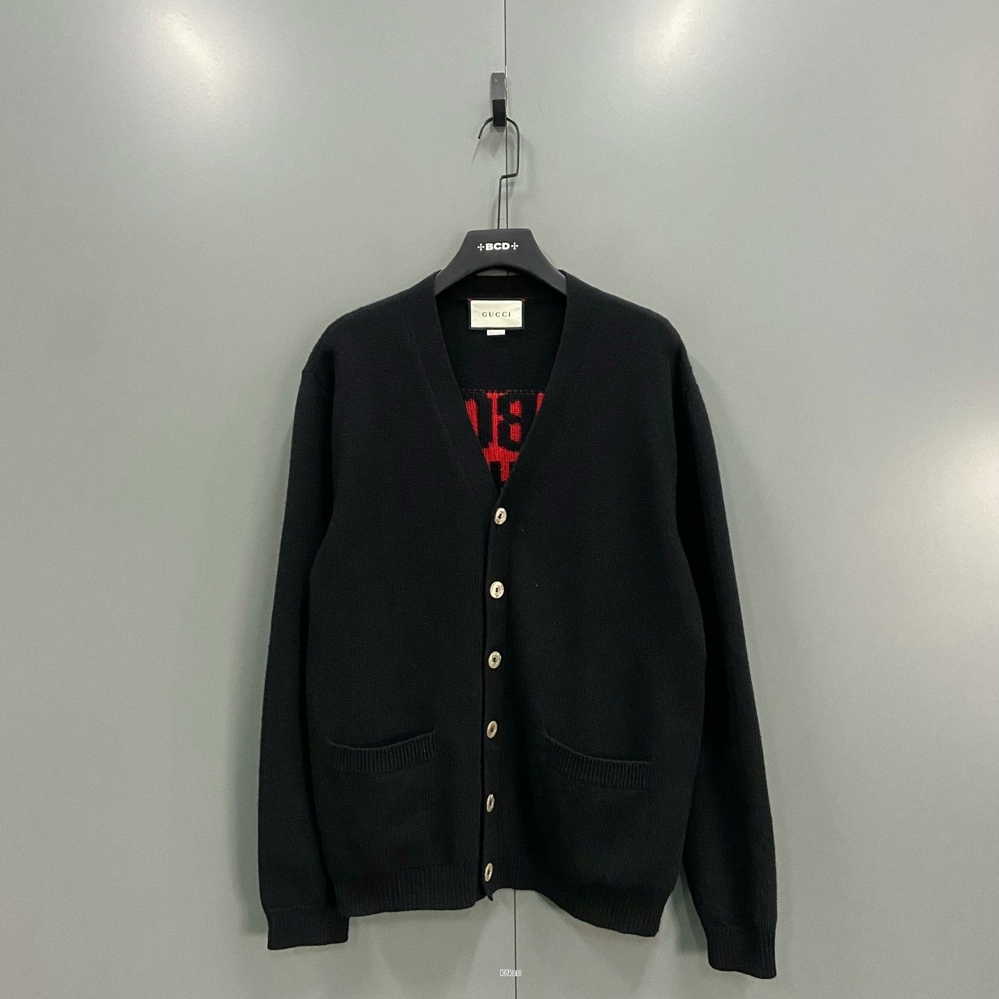 Gucci Gucci Manifesto Slogan Knit Cardigan Size US L / EU 52-54 / 3 - 1 Thumbnail