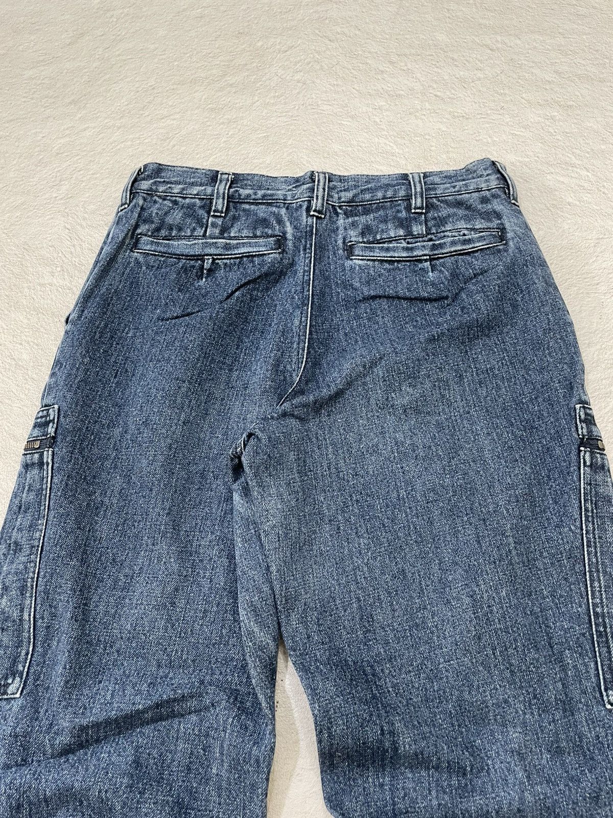 Japanese Brand 00s Japanese Cargo Denim Baggy Fit Y2K Size US 30 / EU 46 - 8 Thumbnail
