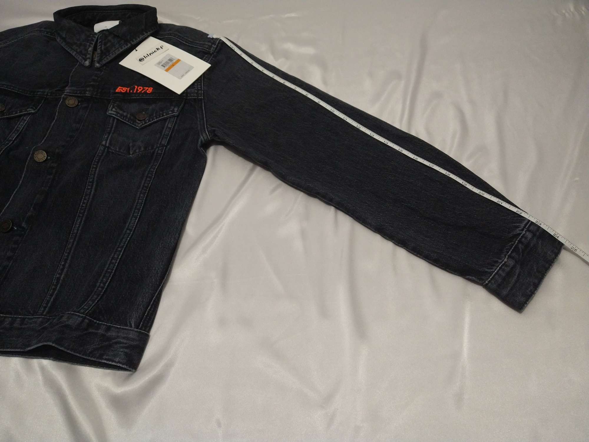 Calvin Klein 205W39NYC EST. 1978 Comet Grey Denim Trucker Jacket Size US S / EU 44-46 / 1 - 8 Thumbnail