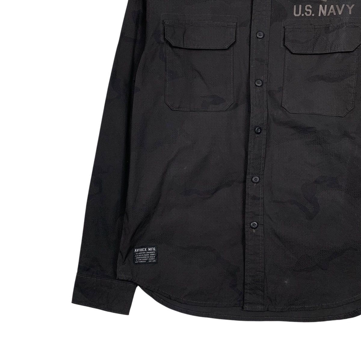 Avirex AVIREX US NAVY Long Sleeve Button Up Shirt #2183-C97 Size US M / EU 48-50 / 2 - 3 Thumbnail