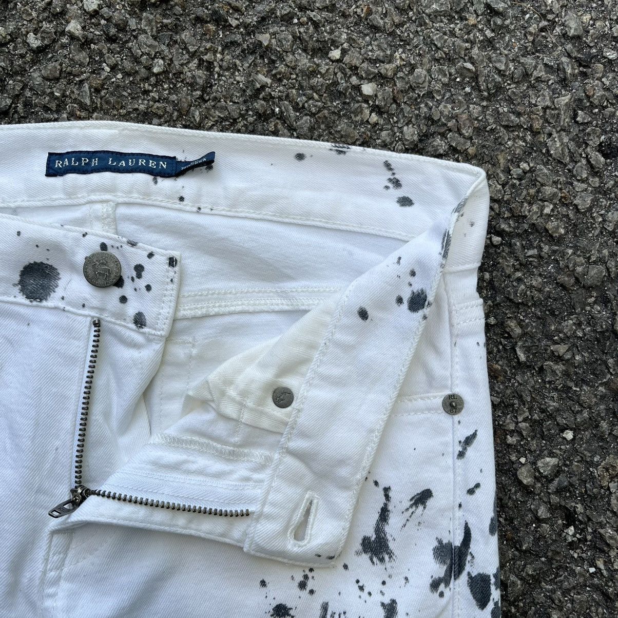 Polo Ralph Lauren Ralph Lauren White Splatter Painted Bull Graphic Slim Jeans Size 26" / US 2 / IT 38 - 7 Thumbnail