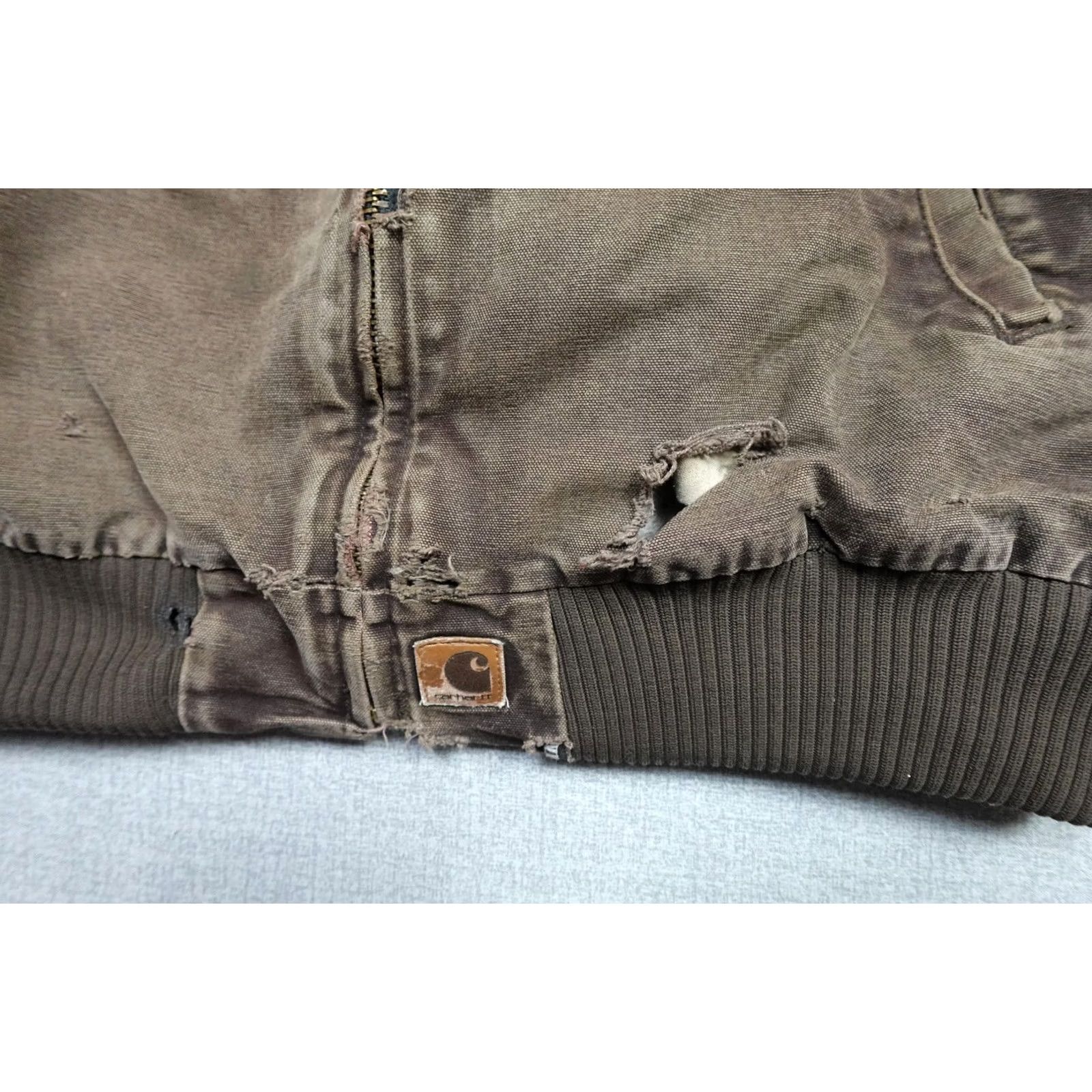 Carhartt VINTAGE Carhartt Santa Fe Jacket Mens 2XL Brown Duck Canvas Corduroy Distressed Size US XXL / EU 58 / 5 - 3 Thumbnail