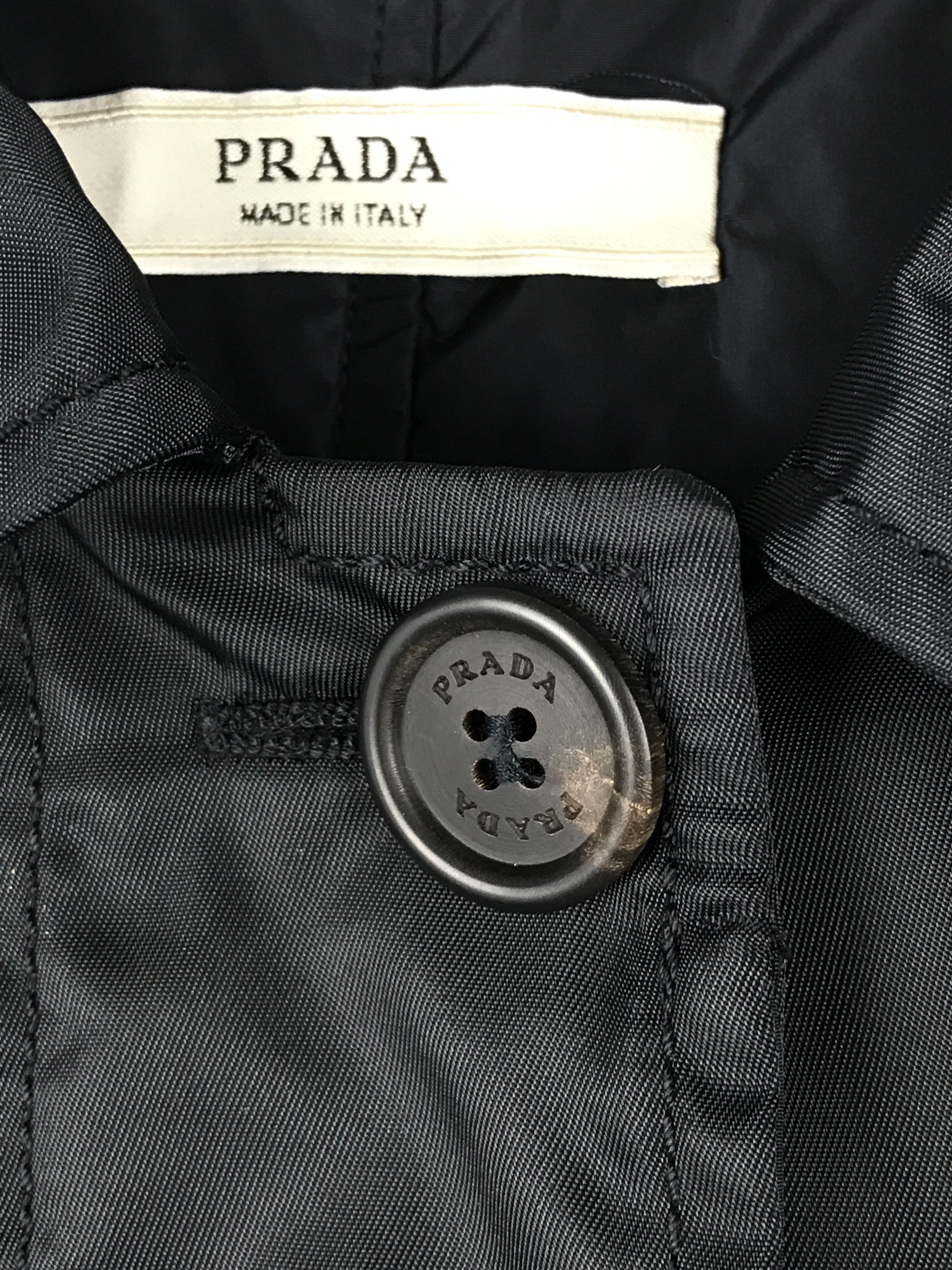Prada Prada Nylon Long Jacket Trench coat Size US XXS / EU 40 - 3 Thumbnail