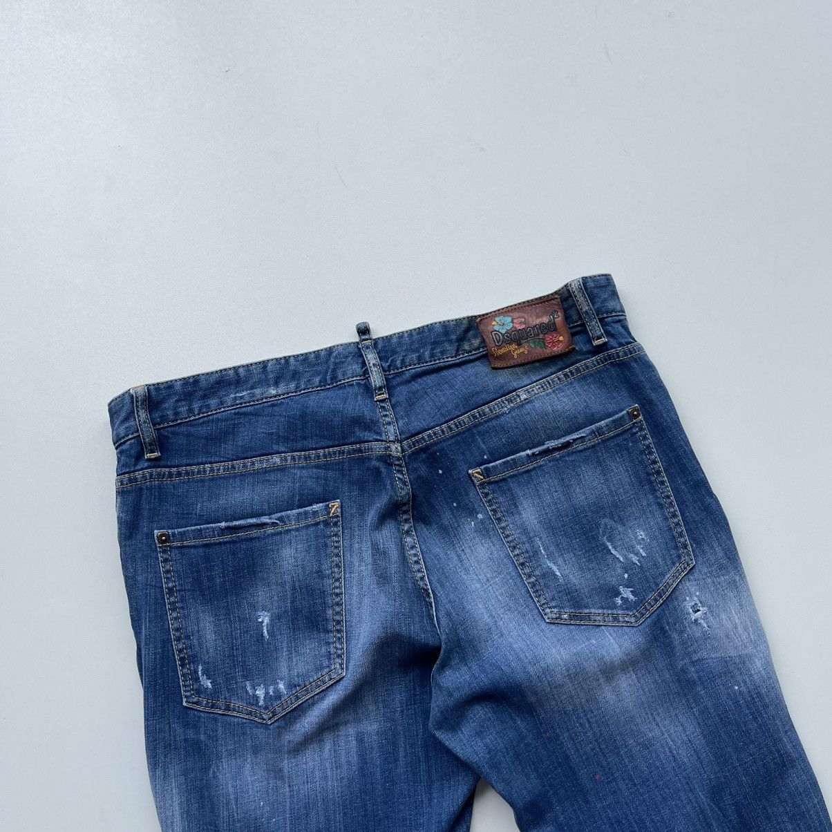 Dsquared2 Dsquared2 Distressed Cool Guy Slim Fit Stretch Jeans Blue Size US 36 / EU 52 - 5 Thumbnail