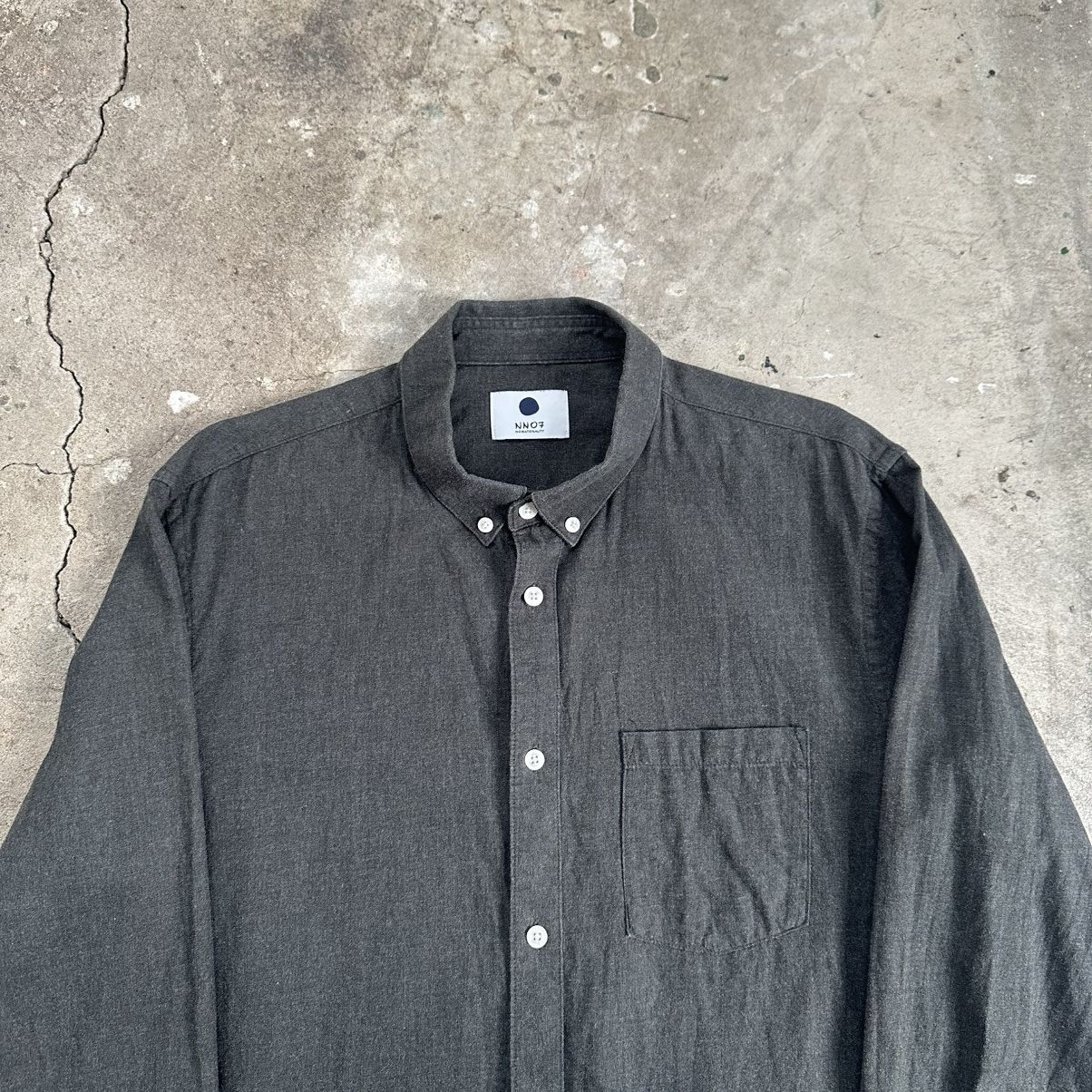 NN07 Band Collar cotton Shirt Size US L / EU 52-54 / 3 - 4 Thumbnail