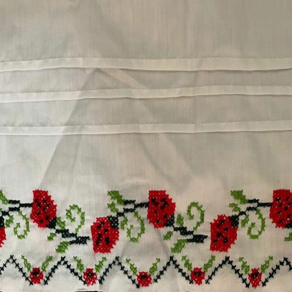 Designer Pre Owned White Hand Made Blouse S Size S / US 4 / IT 40 - 3 Thumbnail
