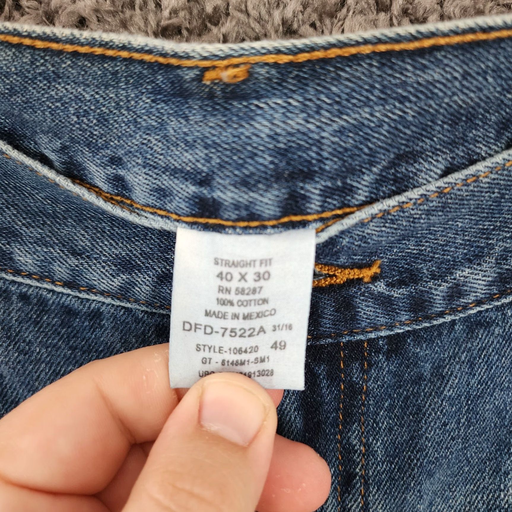 Faded Glory Faded Glory Straight Fit Jeans Mens 40x30 Blue Regular Size US 40 / EU 56 - 4 Thumbnail
