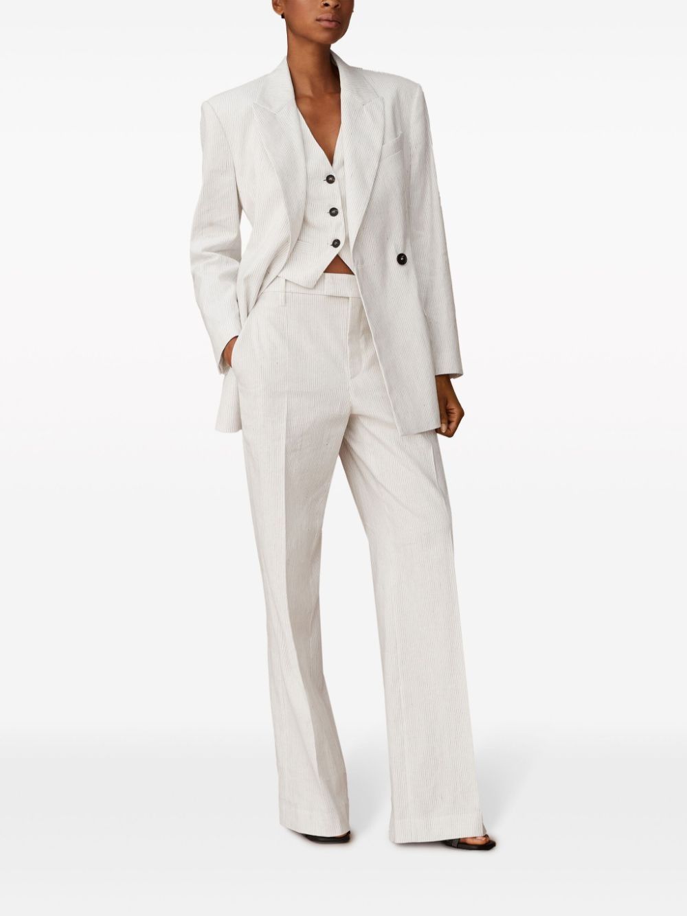 Brunello Cucinelli o1la1rc1a0425 Pants in White Size 28" / US 6 / IT 42 - 4 Thumbnail