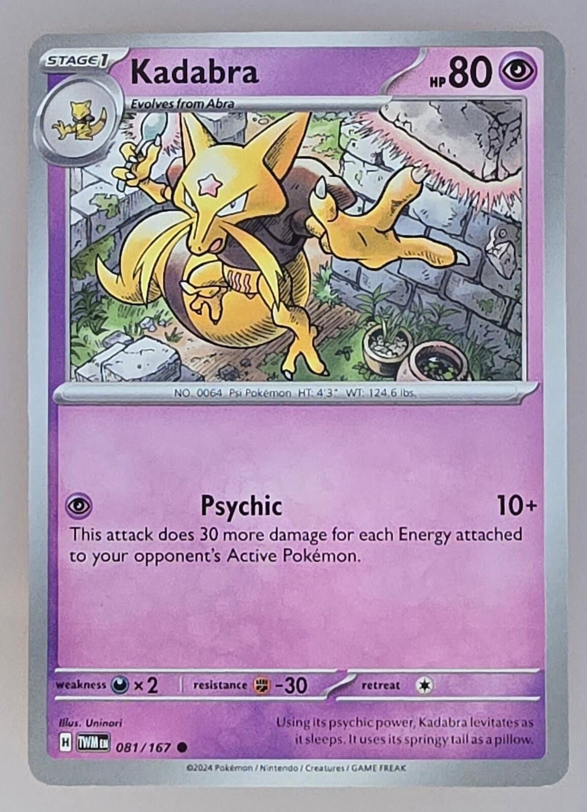 Pokemon Kadabra #081/167 Size ONE SIZE - 1 Thumbnail