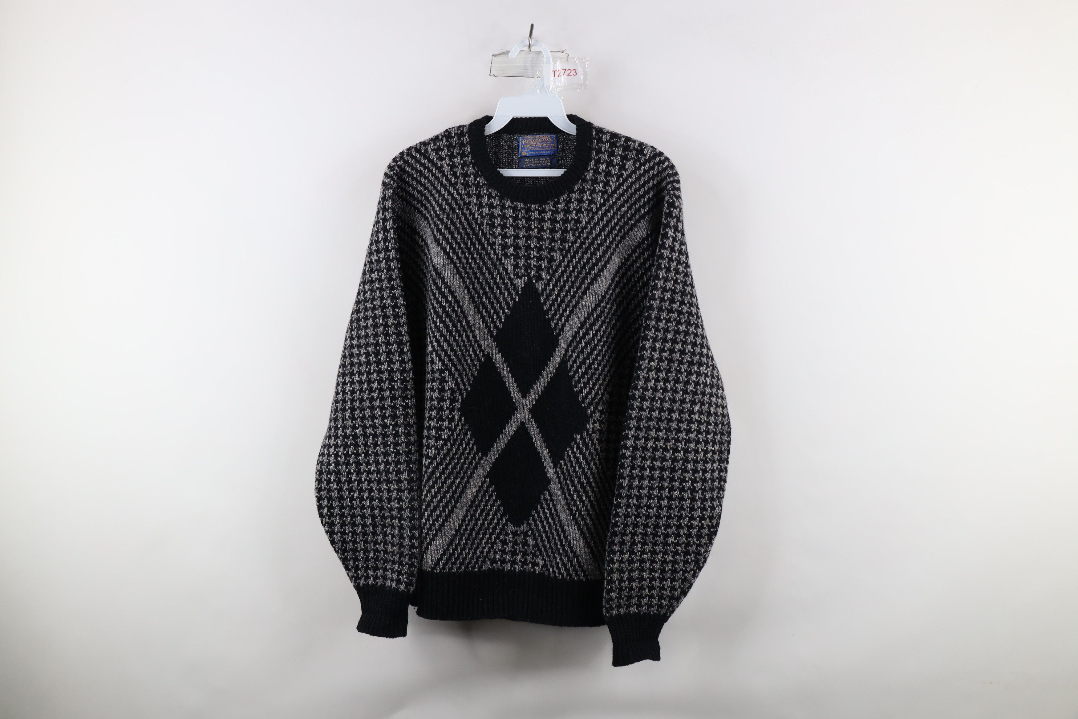Pendleton × Vintage Vintage 70s Pendleton Heavyweight Wool Knit Sweater USA Size US L / EU 52-54 / 3 - 1 Thumbnail