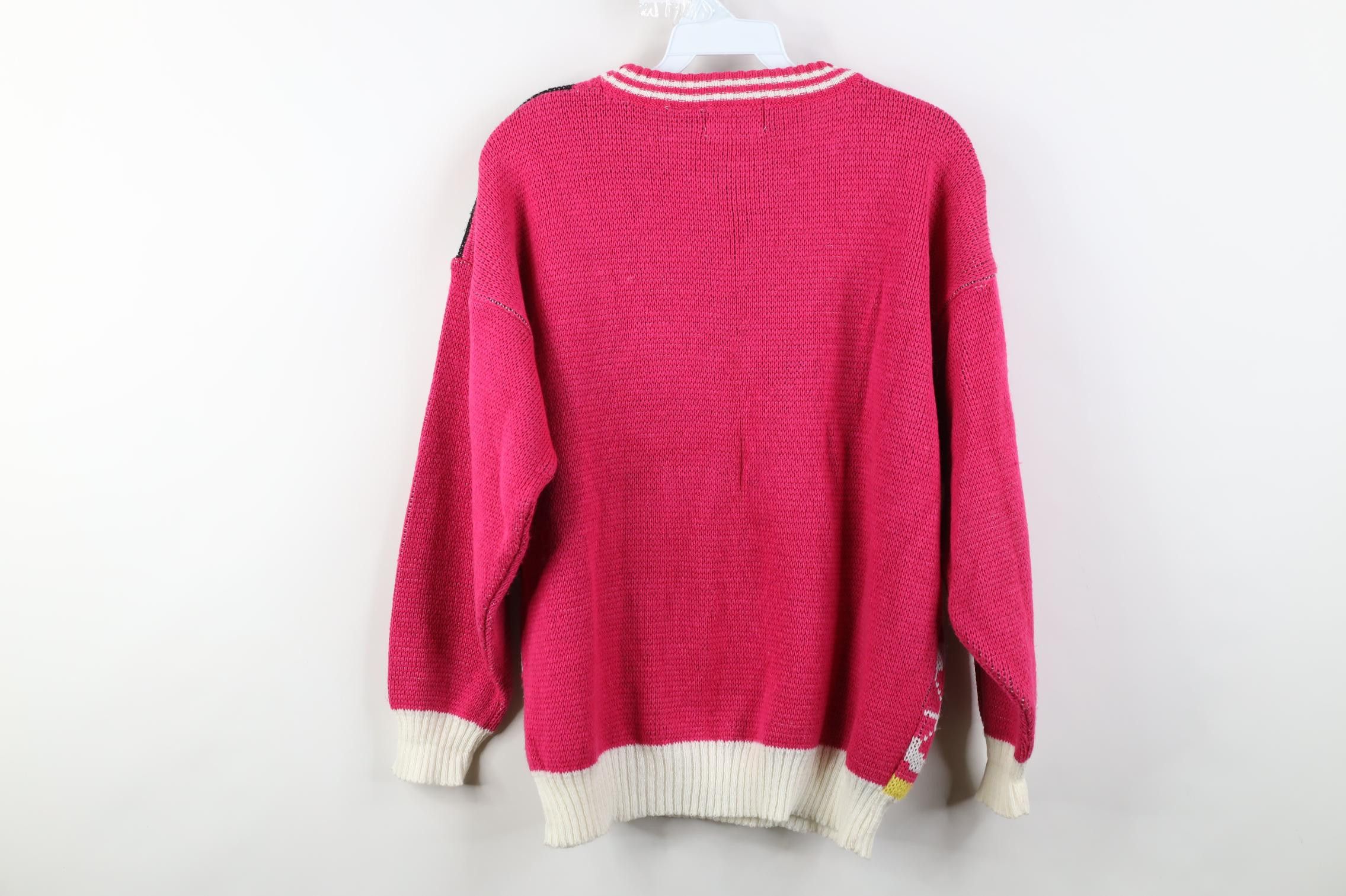 Vintage Vintage 90s Streetwear Abstract Bicycle Cycling Knit Sweater Size M / US 6-8 / IT 42-44 - 10 Thumbnail