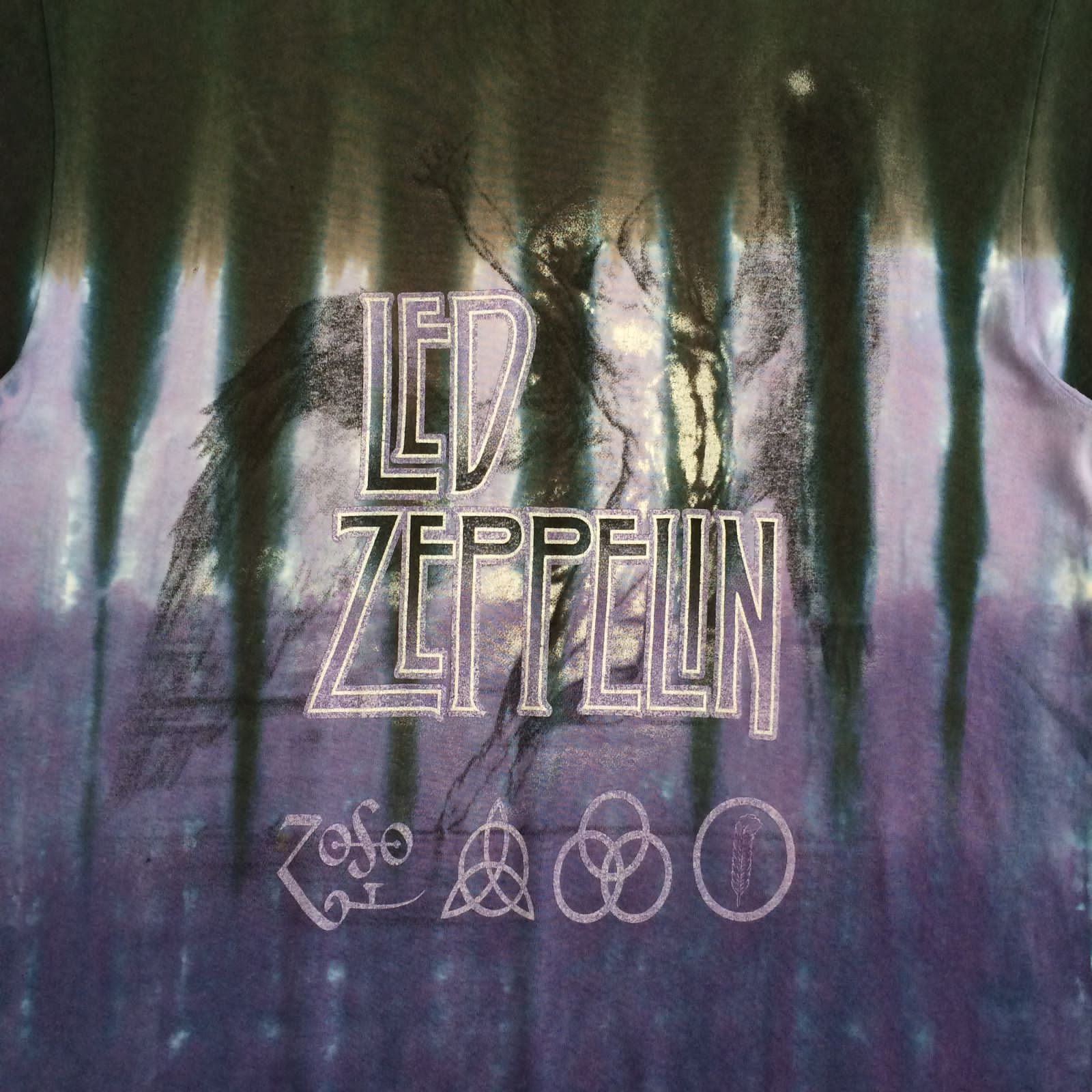 Led Zeppelin Vintage Led Zeppelin Swan Song Tie Dye Band T-Shirt Size US L / EU 52-54 / 3 - 11 Thumbnail