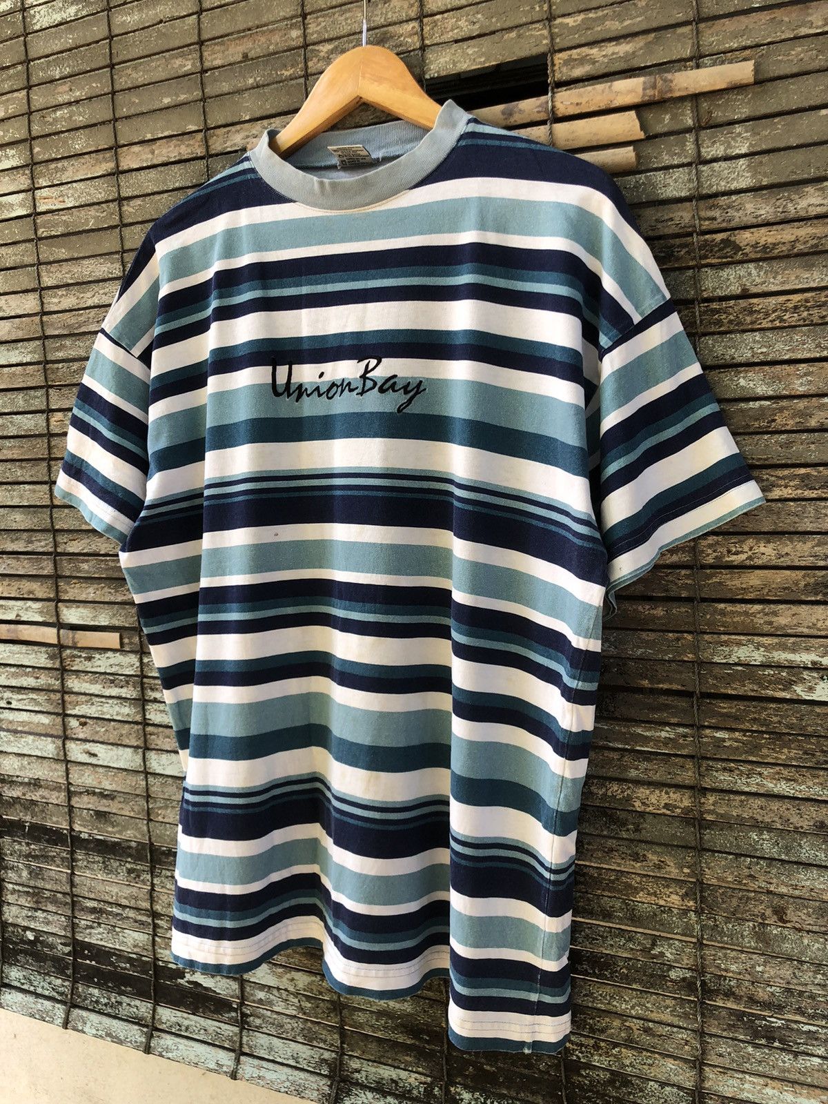 UNIONBAY 🔥Vintage Y2K🔥Boxy Union Bay Stripe Tshirts Size US XL / EU 56 / 4 - 5 Thumbnail