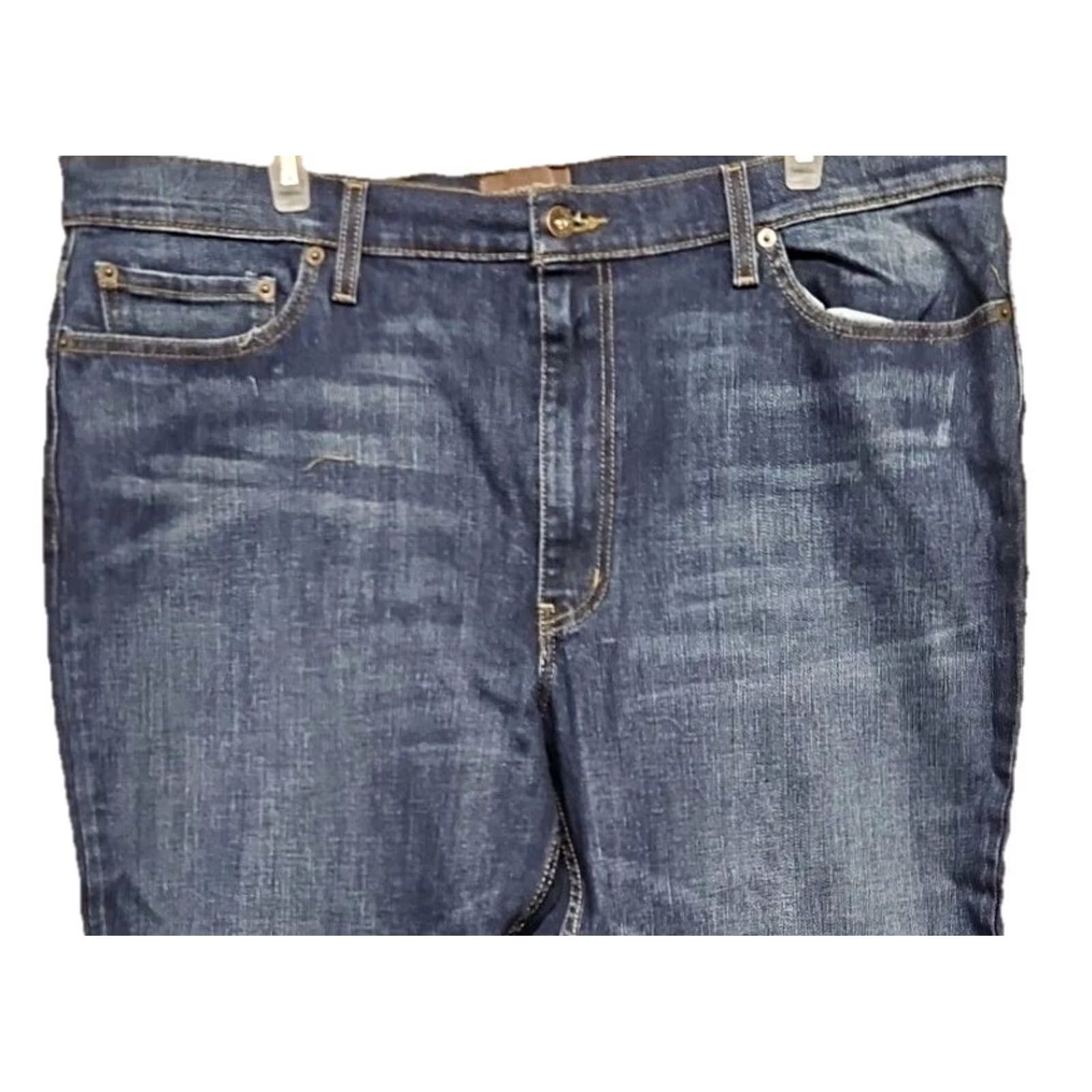Greats Great Northwest Jeans Straight Men 42x30 Medium Wash Denim NWT Blue Cotton Regular Rise 29 In Slim? Size US 42 / EU 58 - 2 Thumbnail