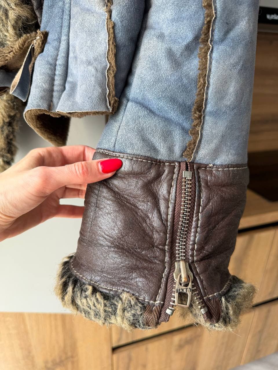 If Six Was Nine Miss Sixty Vintage Shearling Jacket Size S / US 4 / IT 40 - 2 Thumbnail