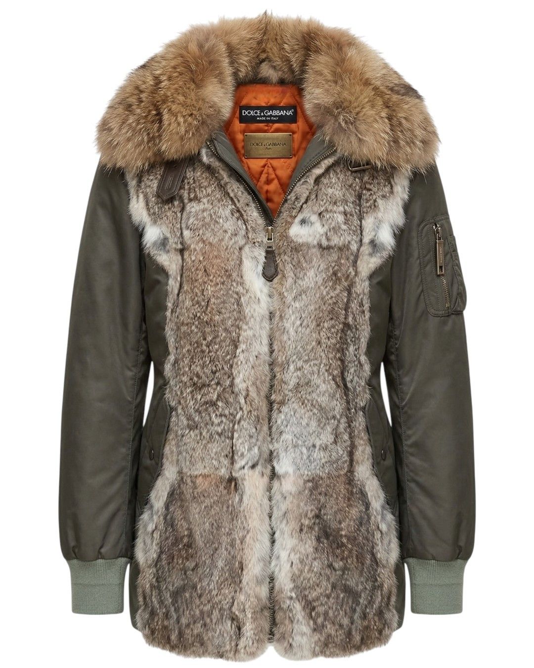 Dolce & Gabbana F/W 2001 REX RABBIT FUR PADDED JACKET Size XS / US 0-2 / IT 36-38 - 1 Thumbnail