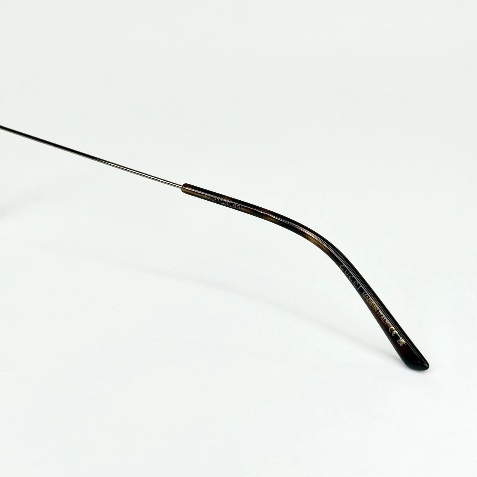 Gucci GUCCI GG1052O 1052 Gold Classic Stripe Logo Eyeglasses 004 Size ONE SIZE - 3 Thumbnail