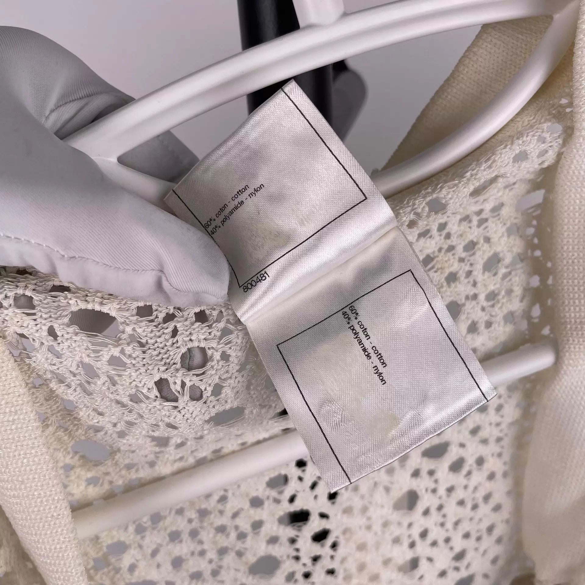 Chanel Chanel White Openwork Jacket Size XS / US 0-2 / IT 36-38 - 5 Thumbnail