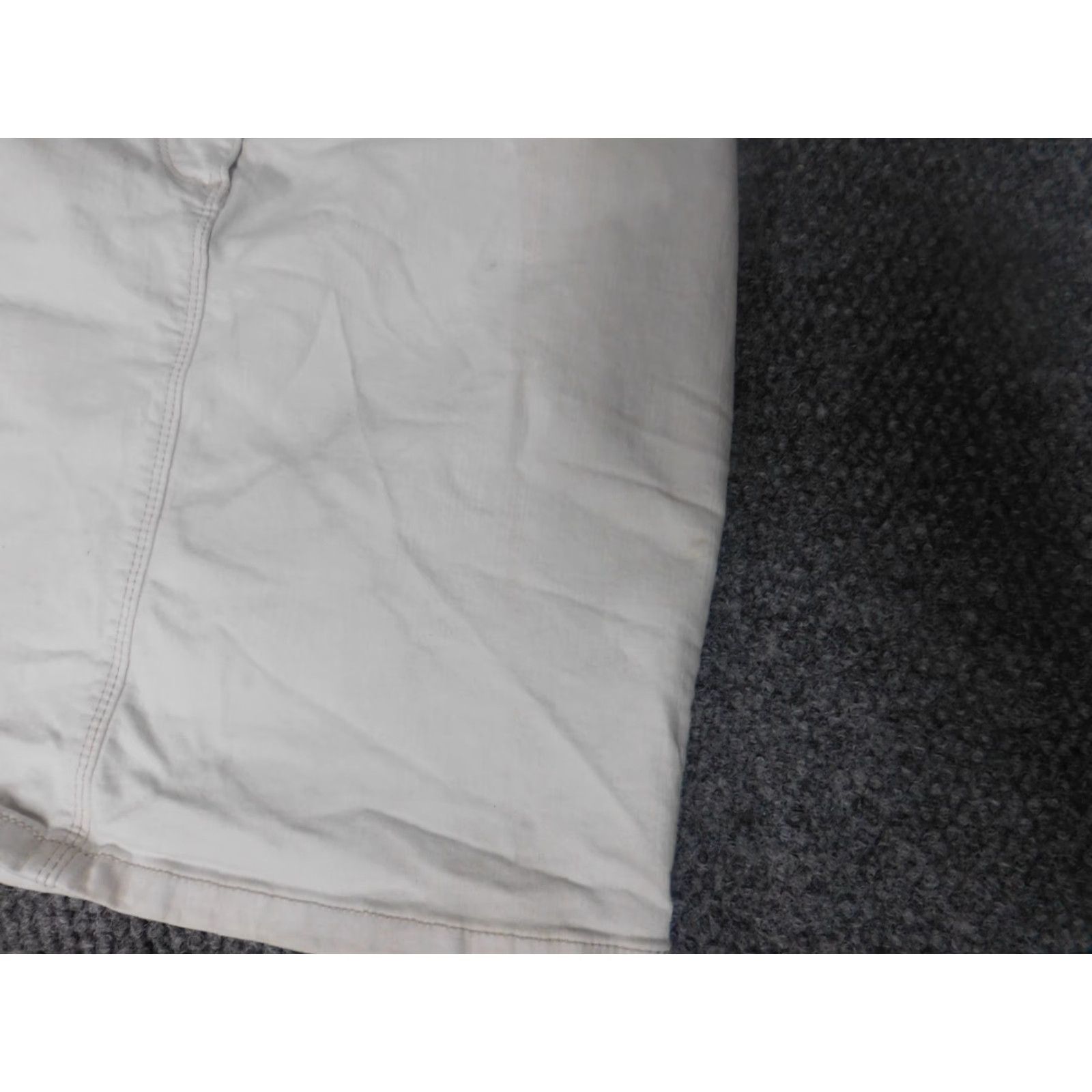 Ann Taylor Ann Taylor Womens Skirt 6 White A-line Knit Zipper Ruffle Knee Length Casual Vintage No Size 28" / US 6 / IT 42 - 4 Thumbnail