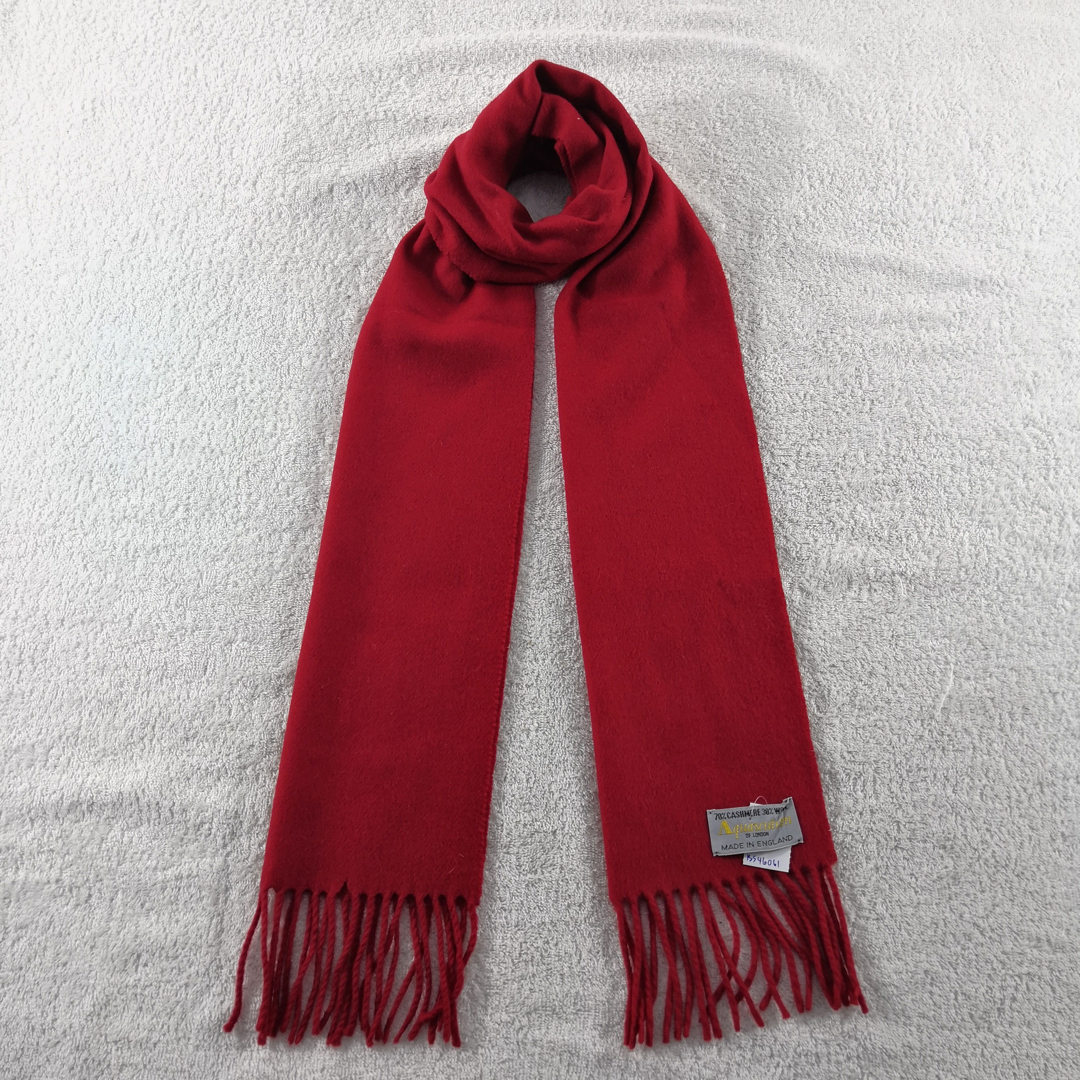 Aquascutum Vintage Aquascutum Scarf Fringe Muffler Scarves - . Size ONE SIZE - 1 Thumbnail