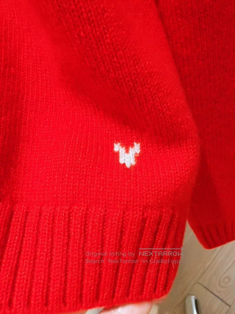 Loro Piana Loro Piana Limited Edition Rabbit Red Cashmere Sweater Size XS / US 0-2 / IT 36-38 - 5 Thumbnail