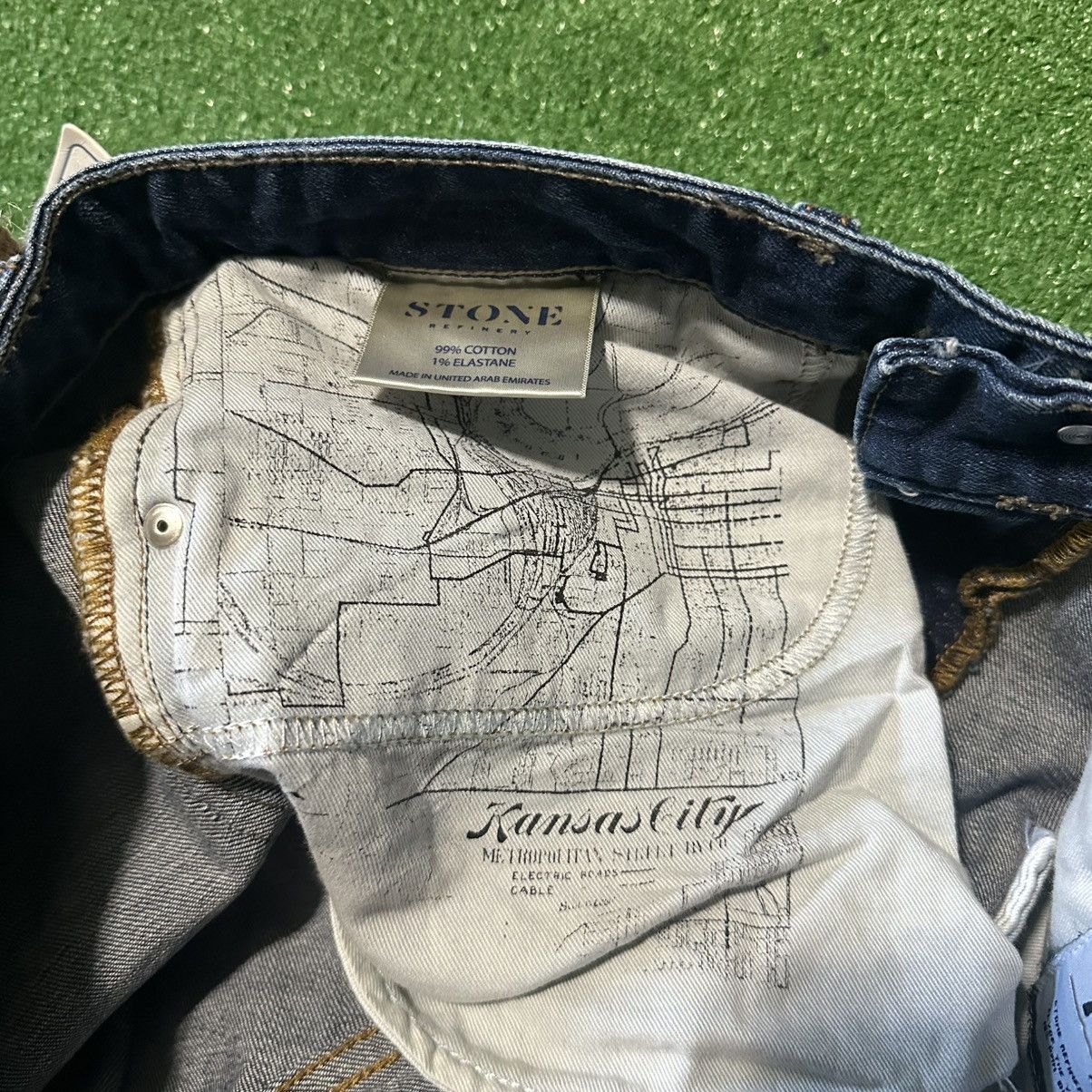Other Stone Refinery Slim Straight The Clyde Distressed Jeans Size US 33 - 6 Thumbnail
