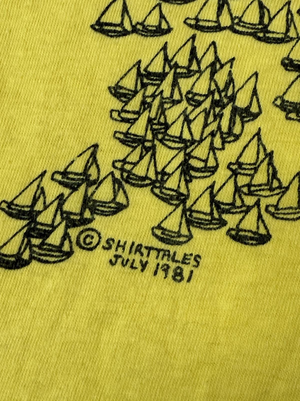 Hanes VTG Sailing & Motor Boat Tubing T-shirt - 1981 Shirt Tales S Size US S / EU 44-46 / 1 - 4 Thumbnail