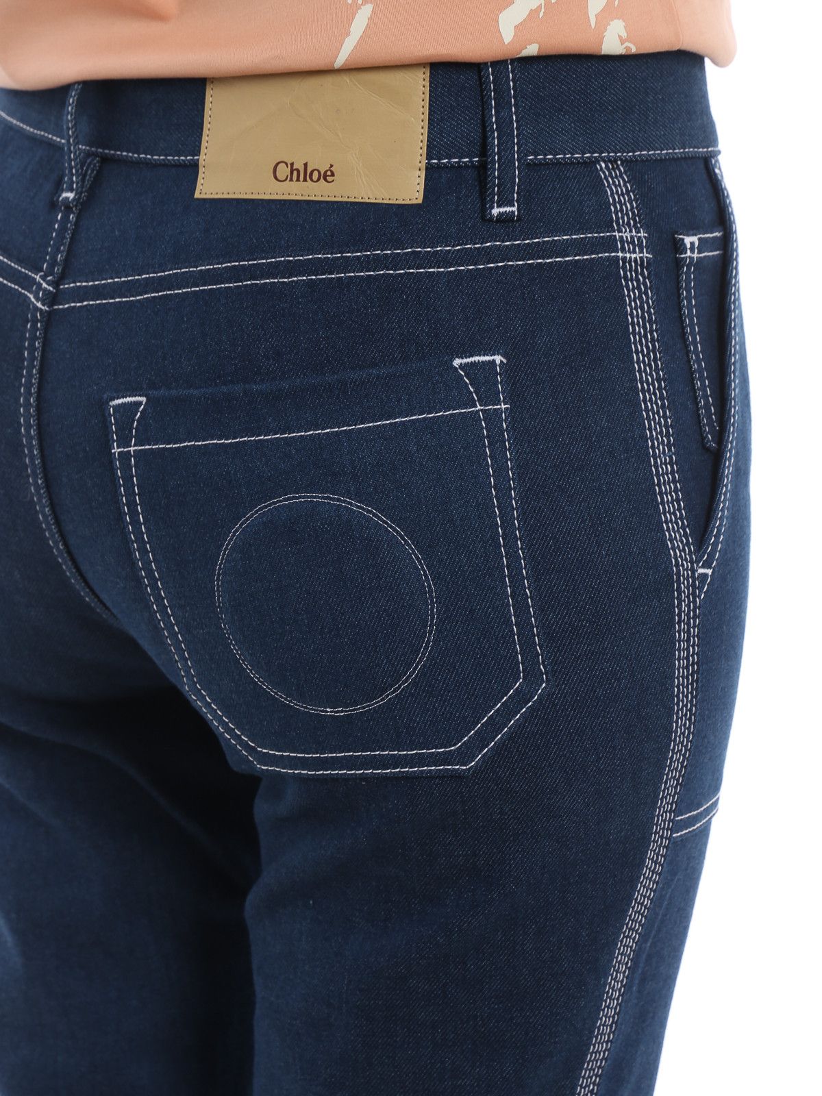 Chloe o1y0825 Denim Pant in Blue Size 27" / US 4 / IT 40 - 4 Thumbnail