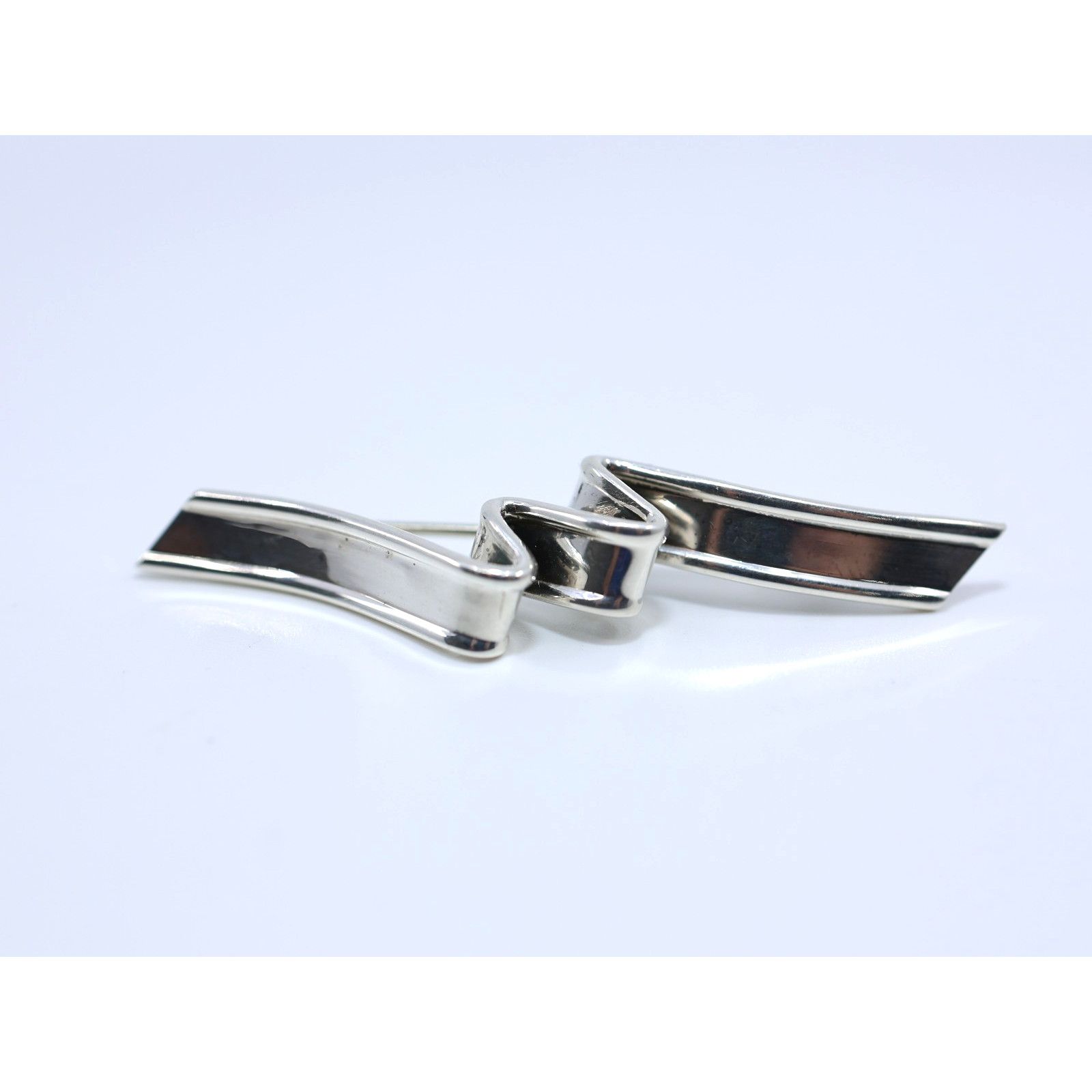 Tiffany & Co. Vintage 1987 TIFFANY & CO Estate Wave Brooch Silver 5.9gr Size ONE SIZE - 1 Thumbnail
