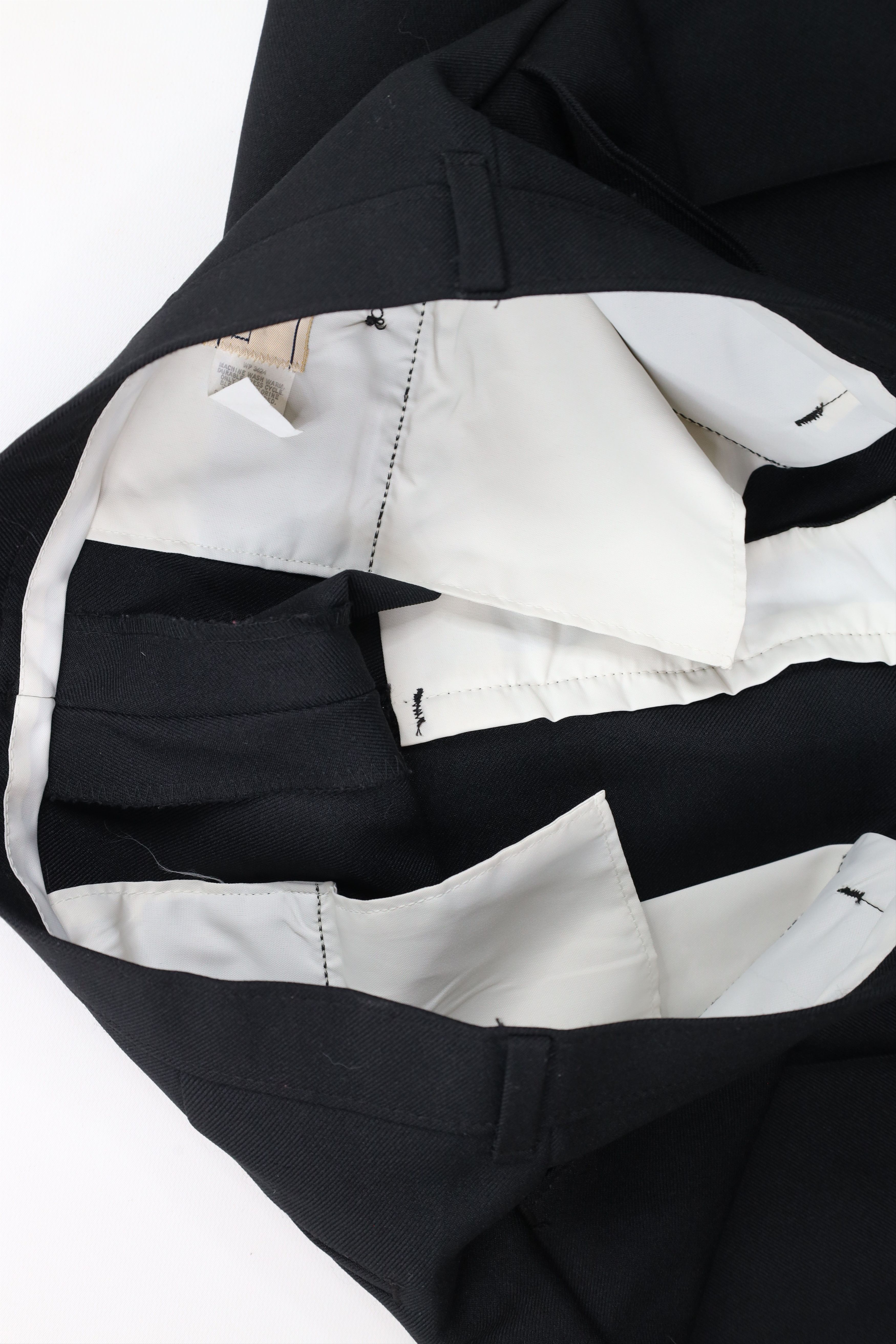 Levi's × Vintage Vintage 70s Levis Wide Leg Chino Pants Black Polyester USA Size US 36 / EU 52 - 8 Thumbnail