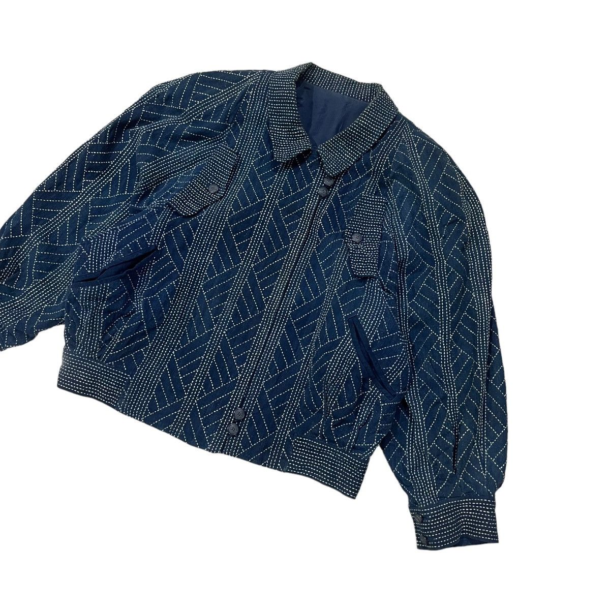 Japanese Brand Vintage Japanese Brand Wool Bomber Jacket Size US S / EU 44-46 / 1 - 4 Thumbnail