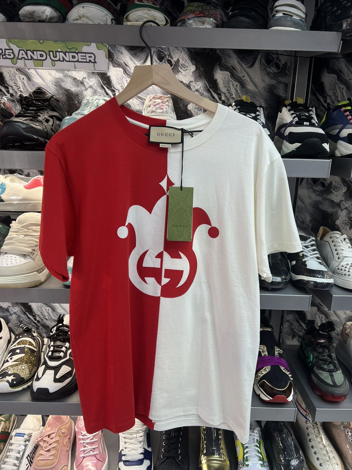 Gucci Gucci Jester Pint Red/White Tee Size US S / EU 44-46 / 1 - 1 Thumbnail