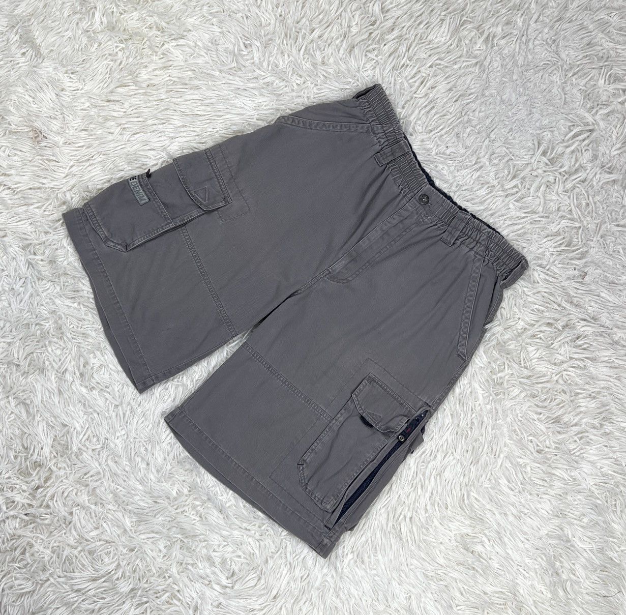 Japanese Brand Chevre Denim Cargo Short Pants Size US 37 - 3 Thumbnail