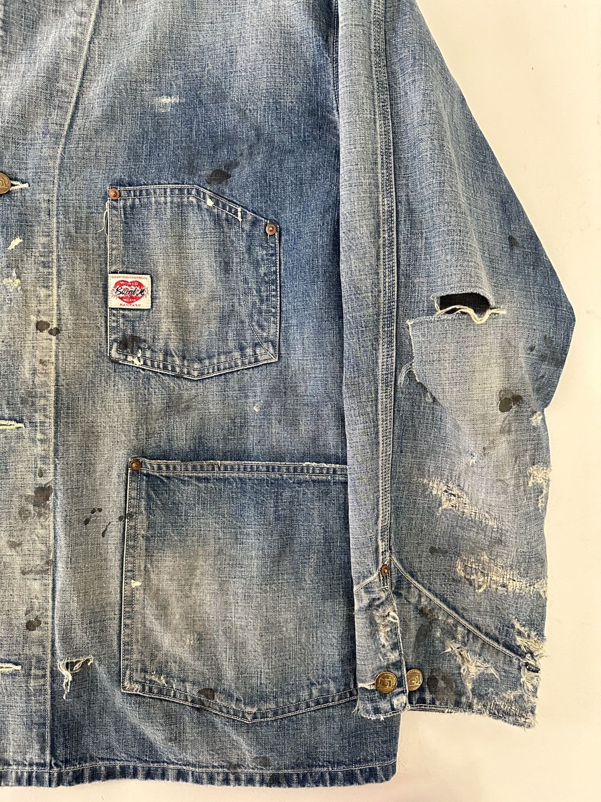 Saint Michael Saint Michael coverall denim Jacket Size US XL / EU 56 / 4 - 2 Thumbnail