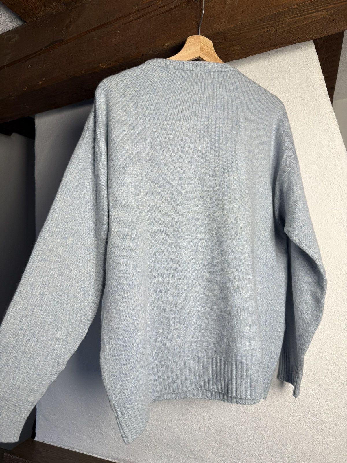Brunello Cucinelli Brunello Cucinelli Baby Blue Cashmere Blend Sweater Size 54 Size US XL / EU 56 / 4 - 3 Thumbnail